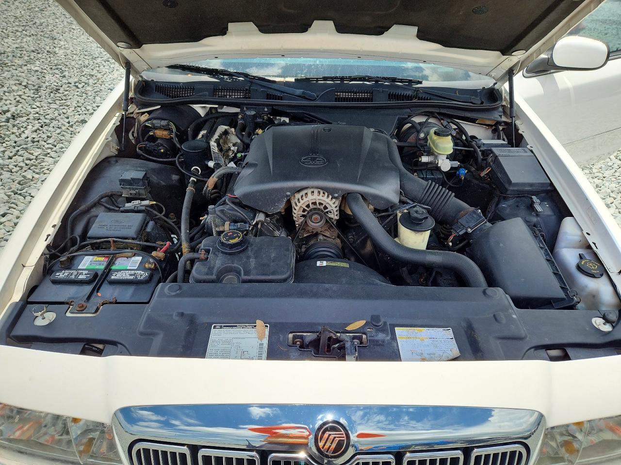 1999 Mercury Grand Marquis Gs White vin: 2MEFM74W6XX666649