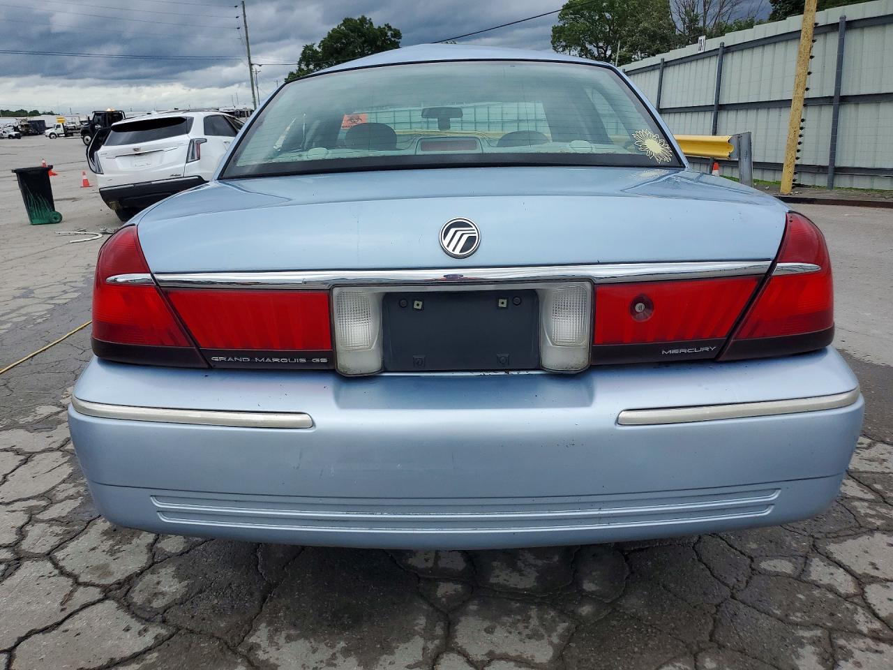 2001 Mercury Grand Marquis Gs Blue vin: 2MEFM74W71X601719
