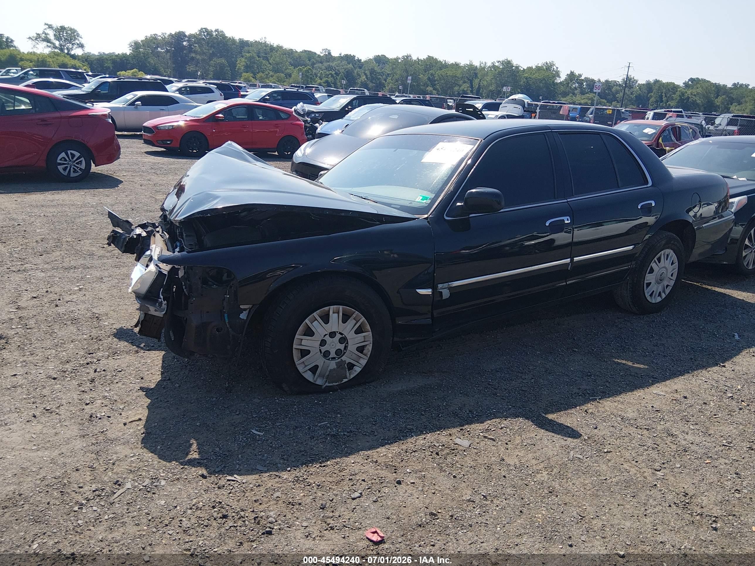 2004 Mercury Grand Marquis Gs Black vin: 2MEFM74W74X665652
