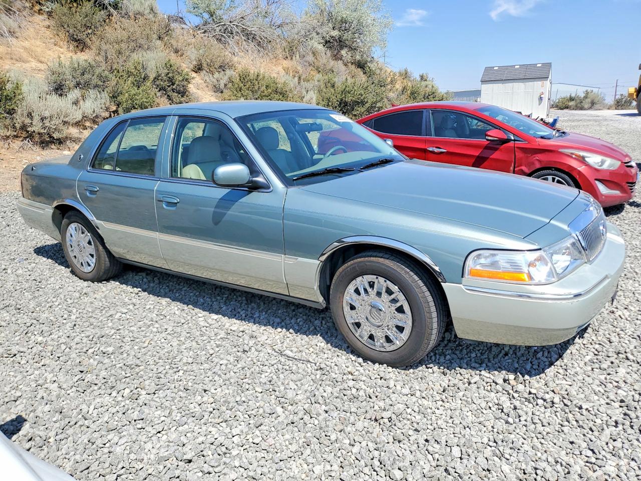 2005 Mercury Grand Marquis Gs Green vin: 2MEFM74W75X609874
