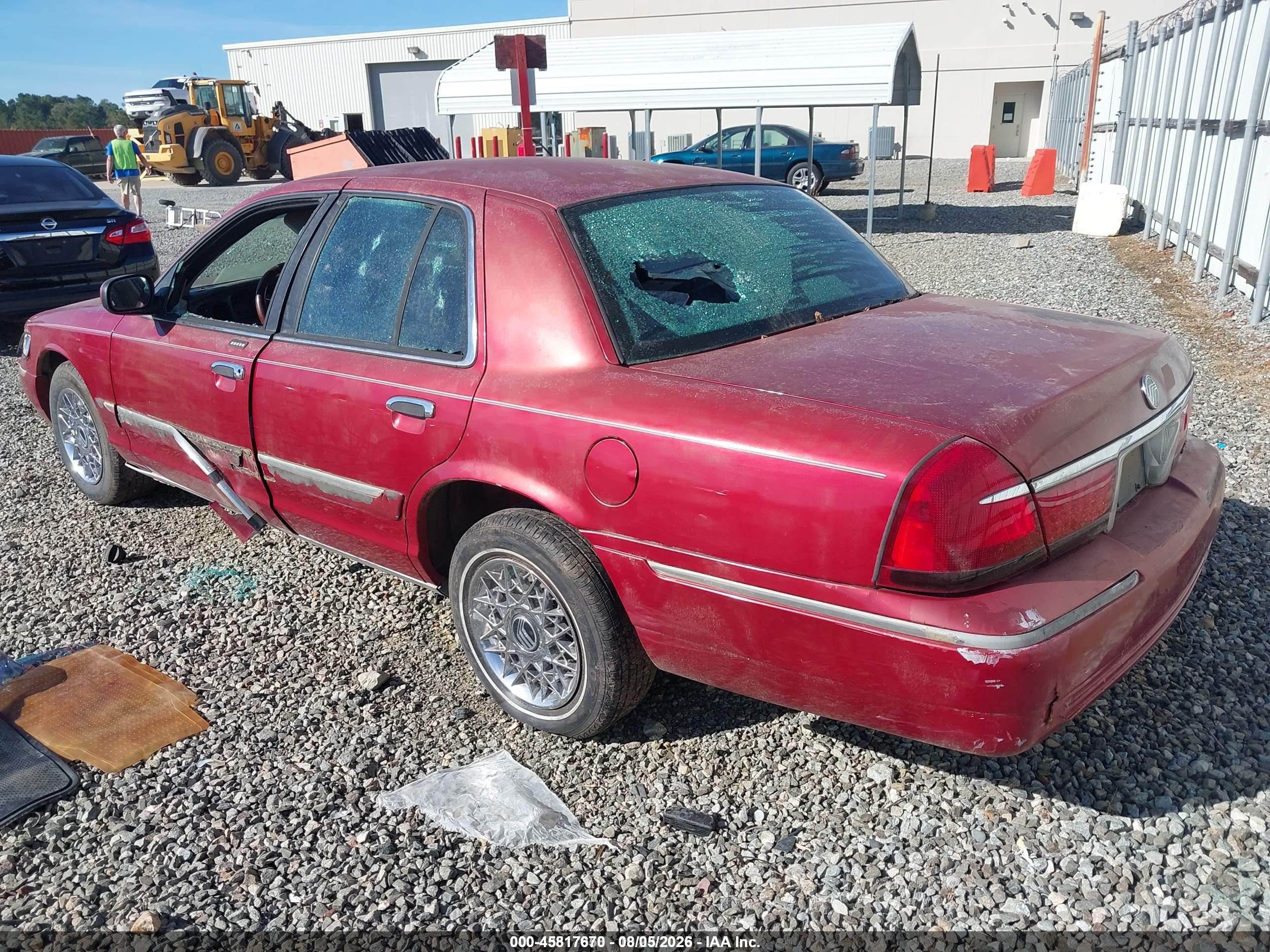 2000 Mercury Grand Marquis Gs Maroon vin: 2MEFM74W8YX604610