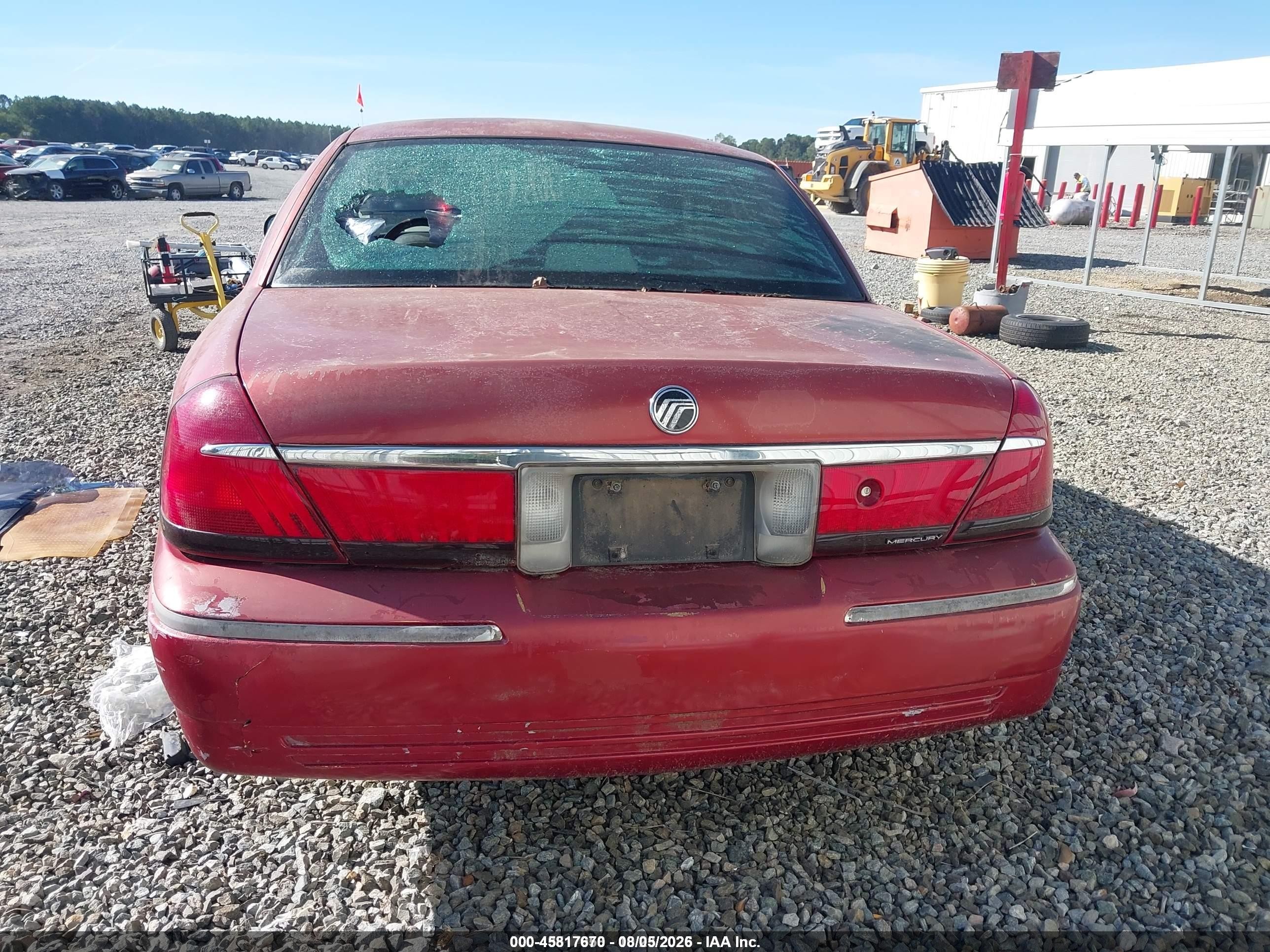 2000 Mercury Grand Marquis Gs Maroon vin: 2MEFM74W8YX604610