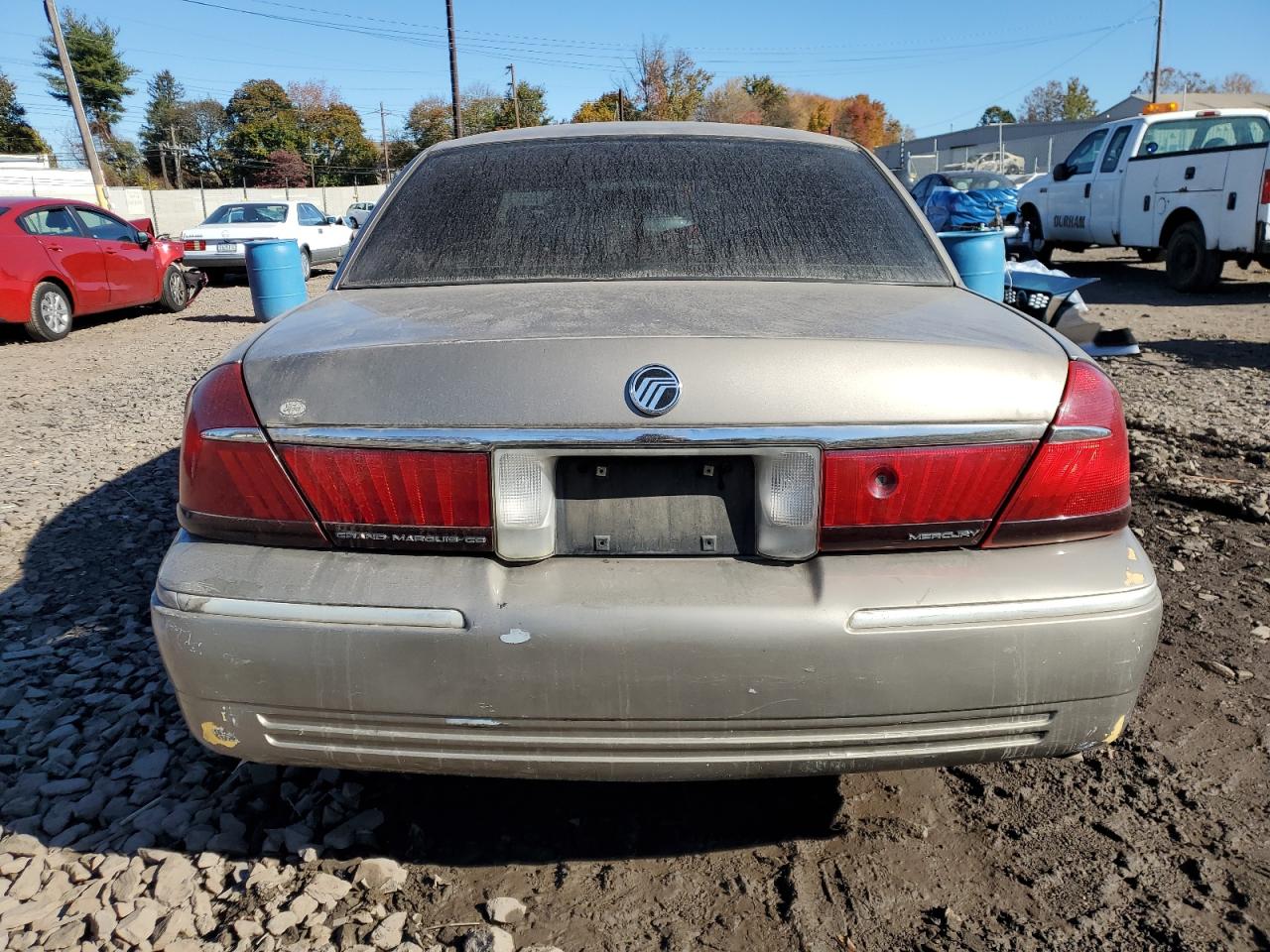 2001 Mercury Grand Marquis Gs Gold vin: 2MEFM74W91X607294
