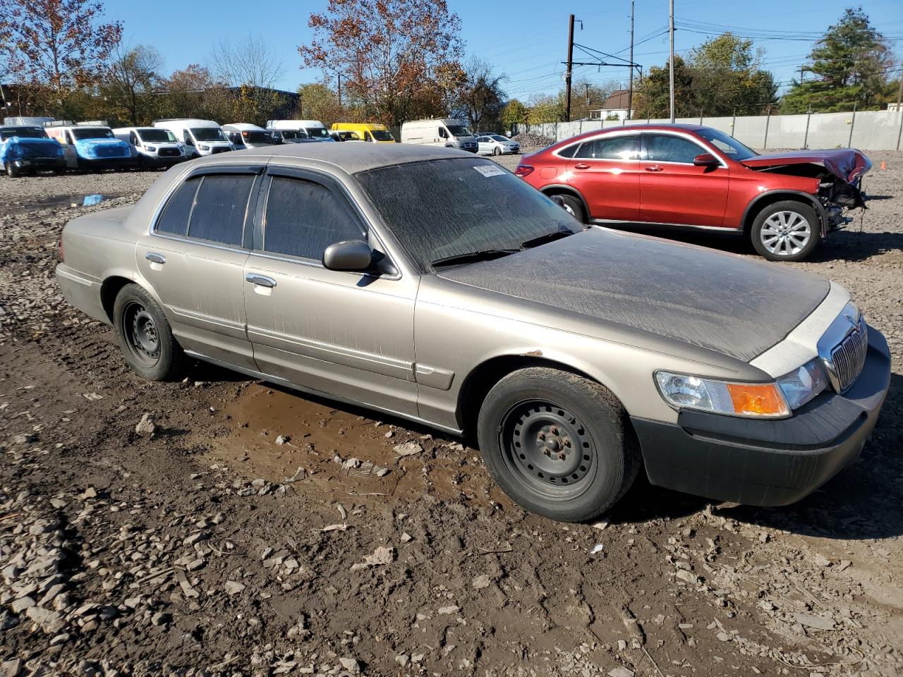 2001 Mercury Grand Marquis Gs Gold vin: 2MEFM74W91X607294