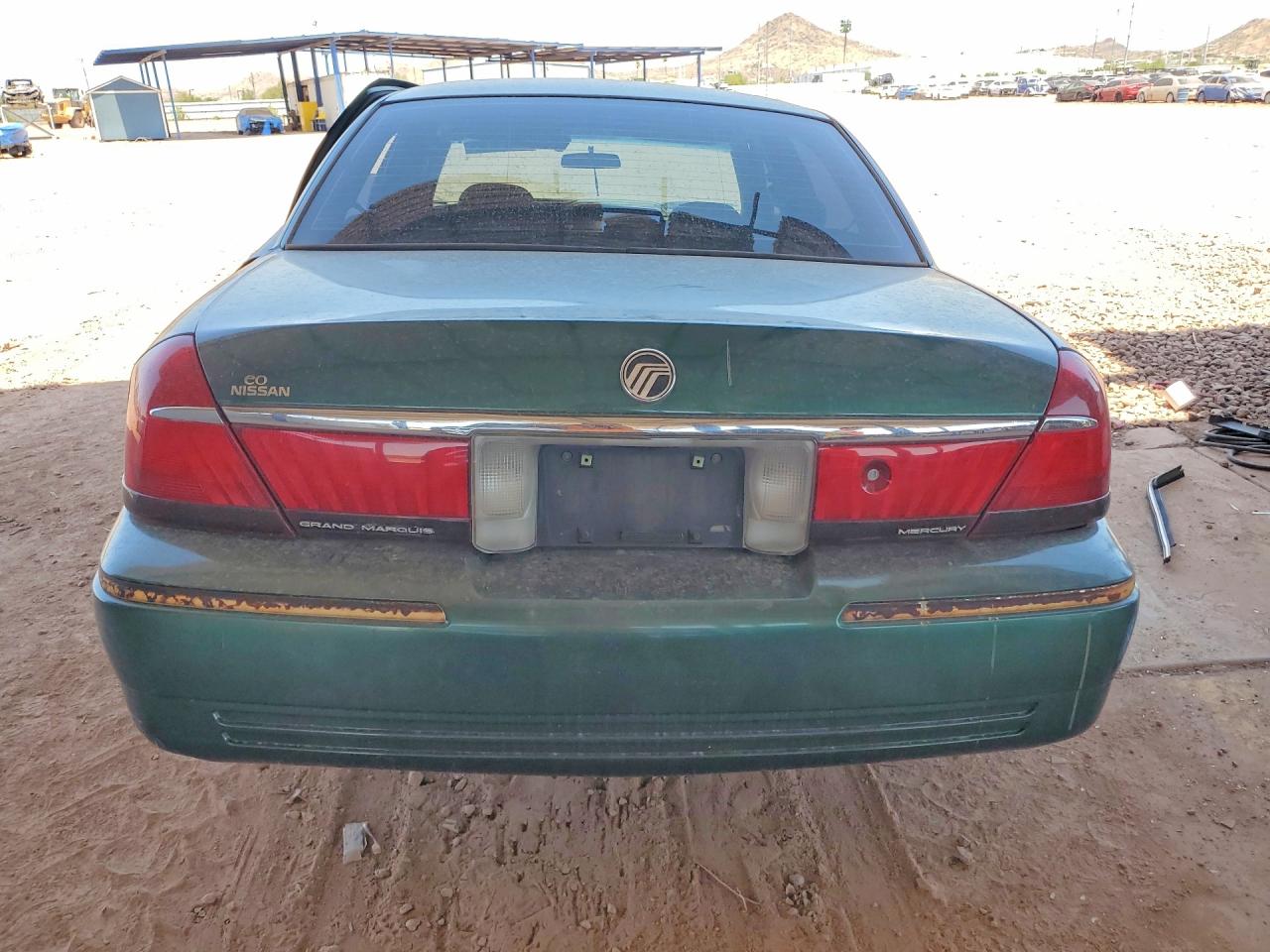 2001 Mercury Grand Marquis Gs Green vin: 2MEFM74W91X607411