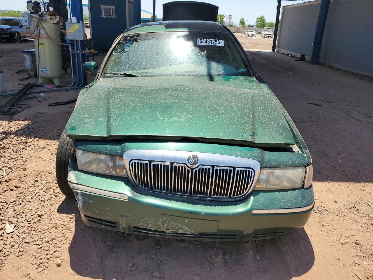 2001 Mercury Grand Marquis Gs Green vin: 2MEFM74W91X607411