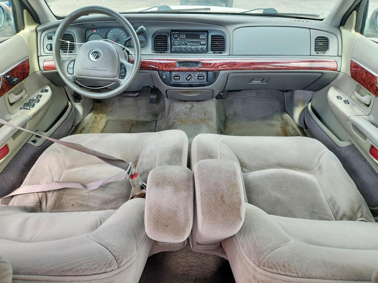 2001 Mercury Grand Marquis Gs White vin: 2MEFM74W91X680035