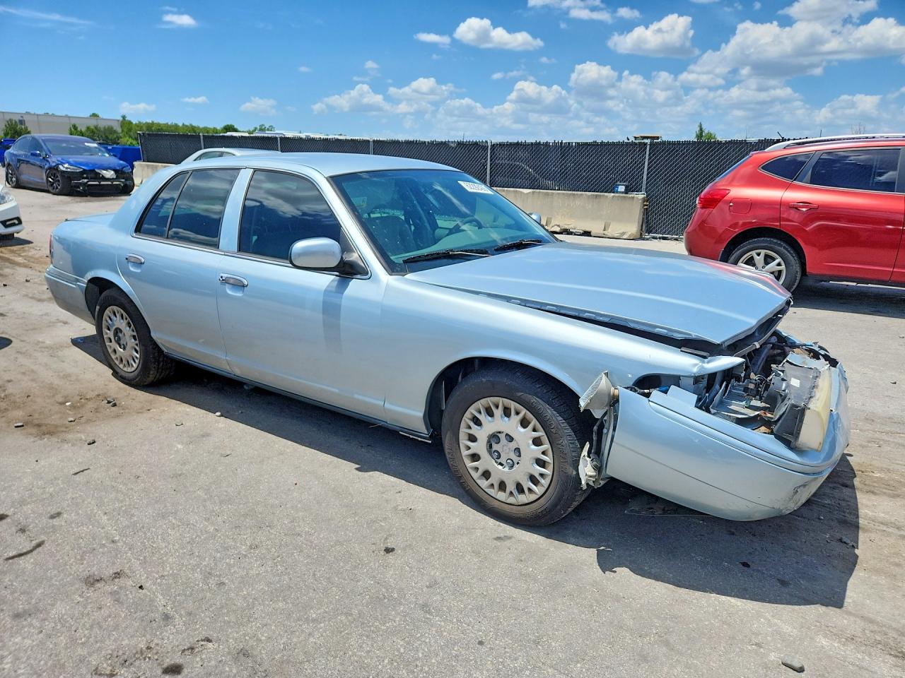 2003 Mercury Grand Marquis Gs Blue vin: 2MEFM74W93X692589