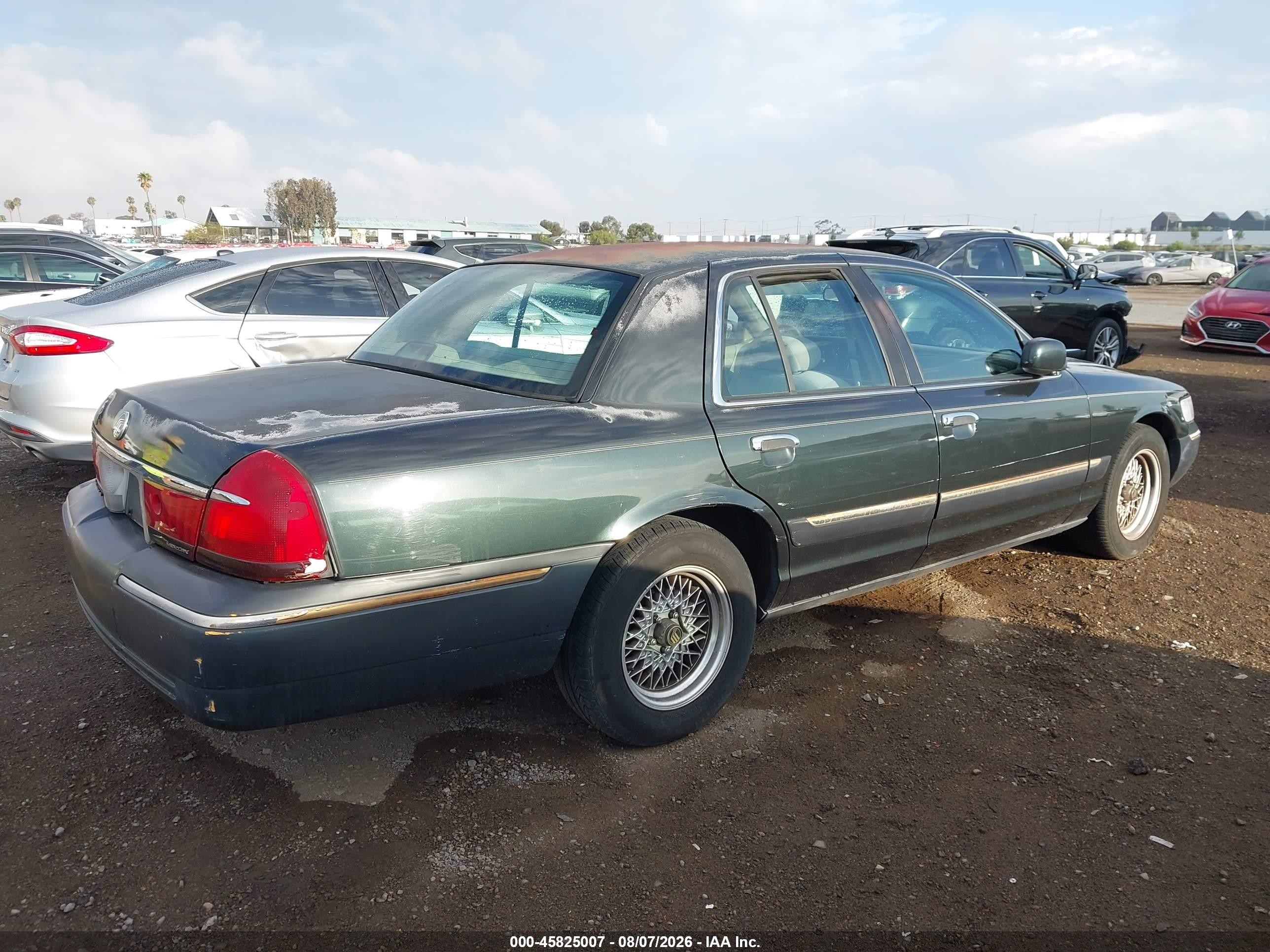 1999 Mercury Grand Marquis Gs Green vin: 2MEFM74W9XX664748