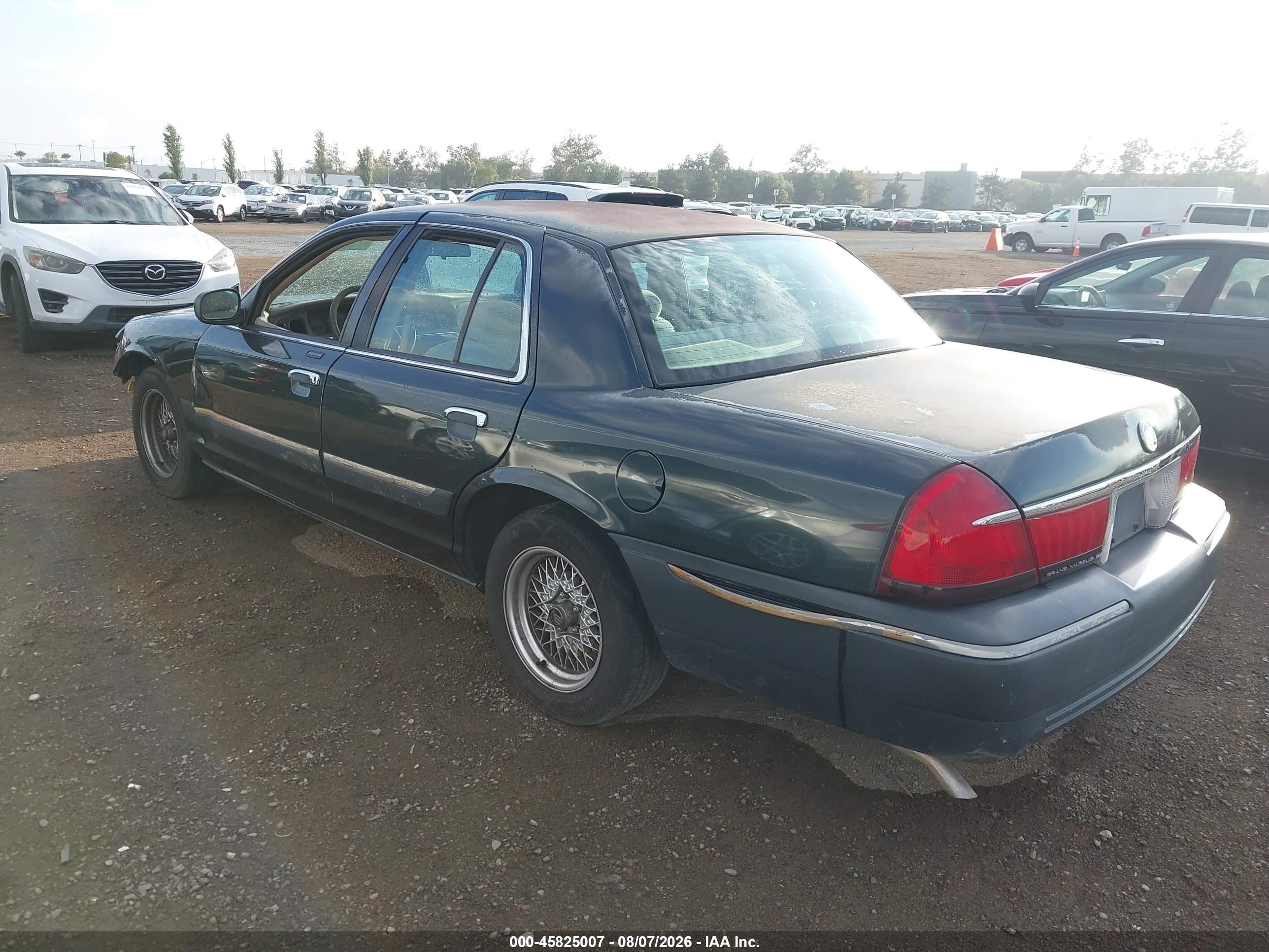 1999 Mercury Grand Marquis Gs Green vin: 2MEFM74W9XX664748