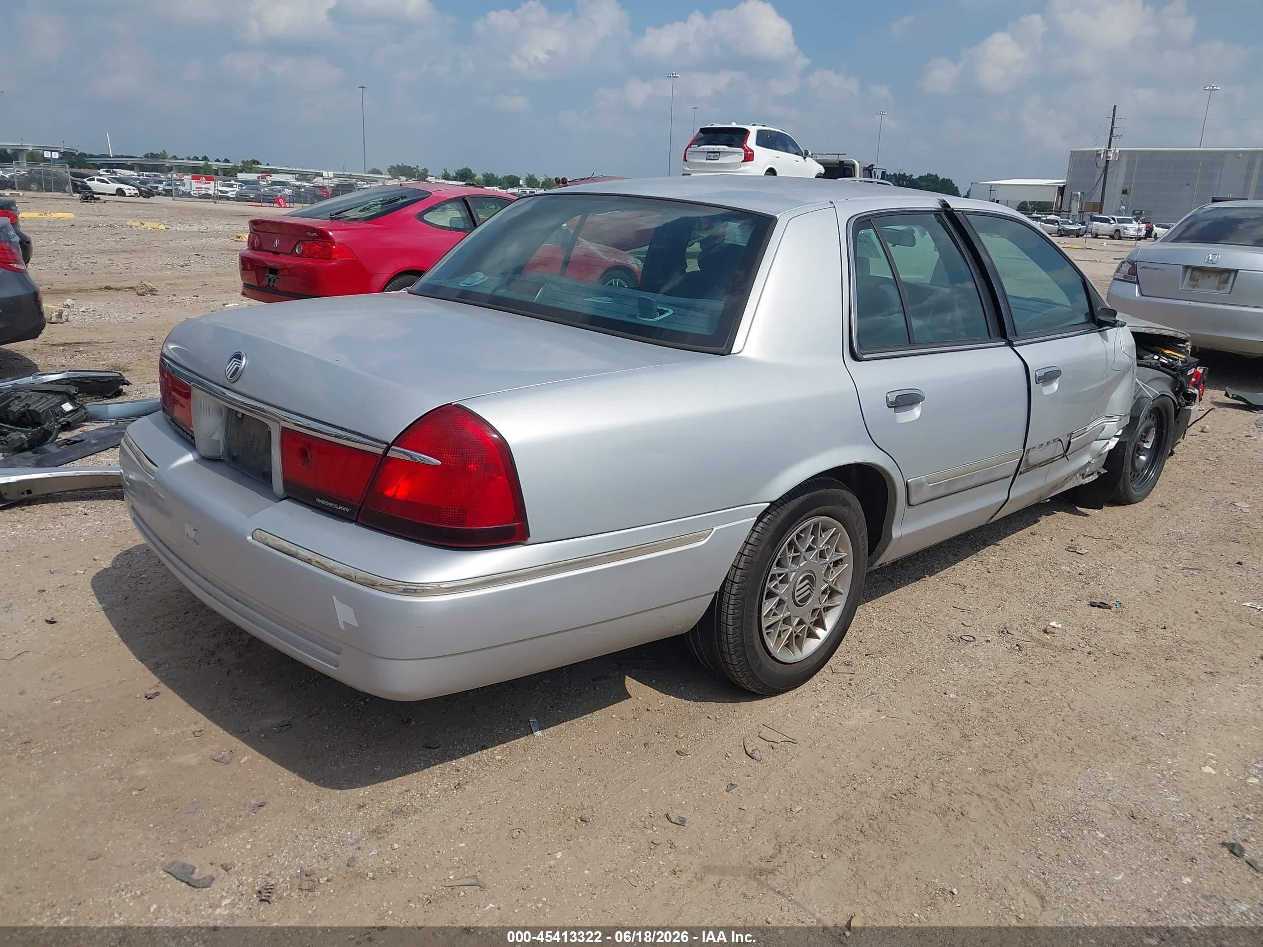 2000 Mercury Grand Marquis Gs Silver vin: 2MEFM74W9YX712055