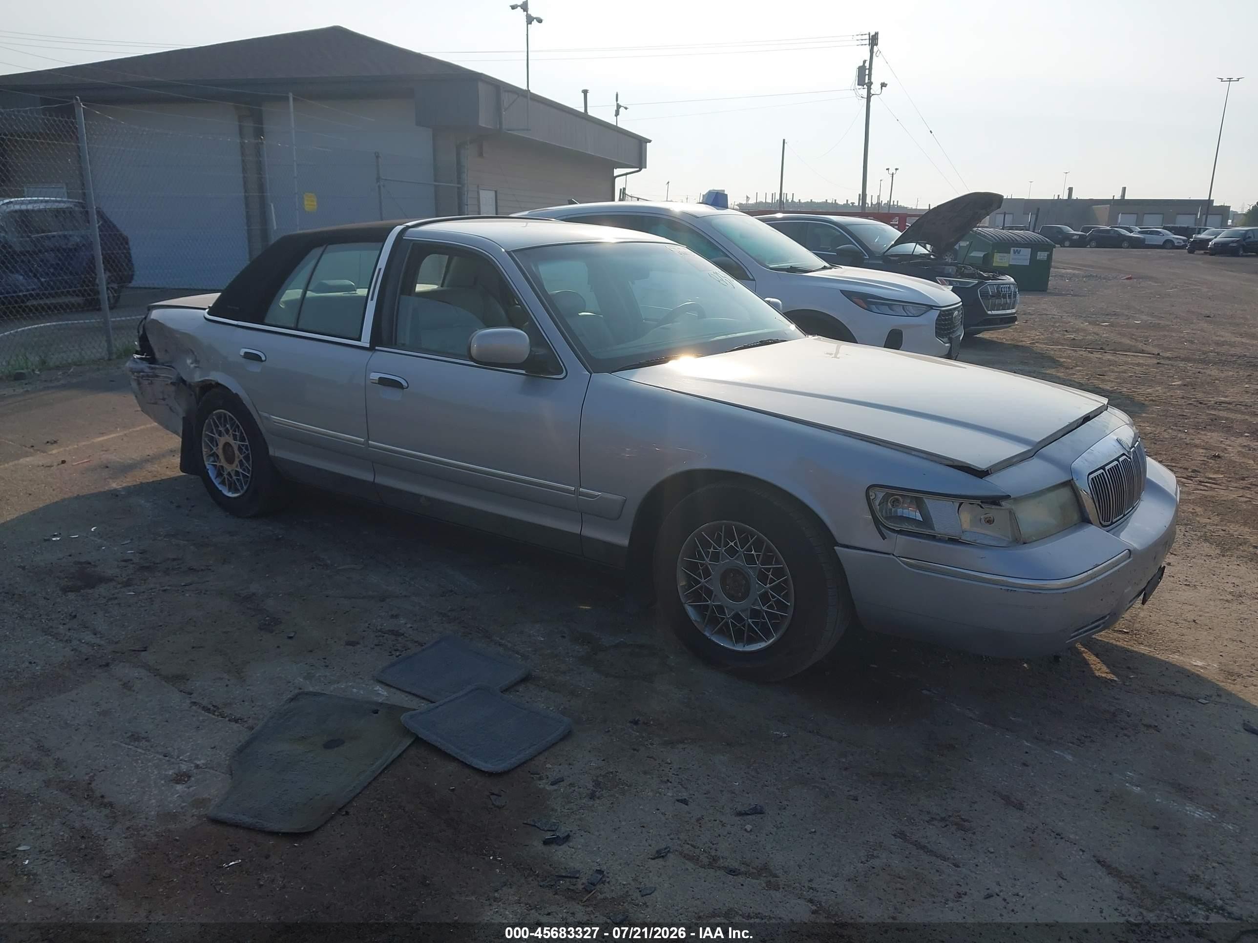 2001 Mercury Grand Marquis Gs Gray vin: 2MEFM74WX1X660067