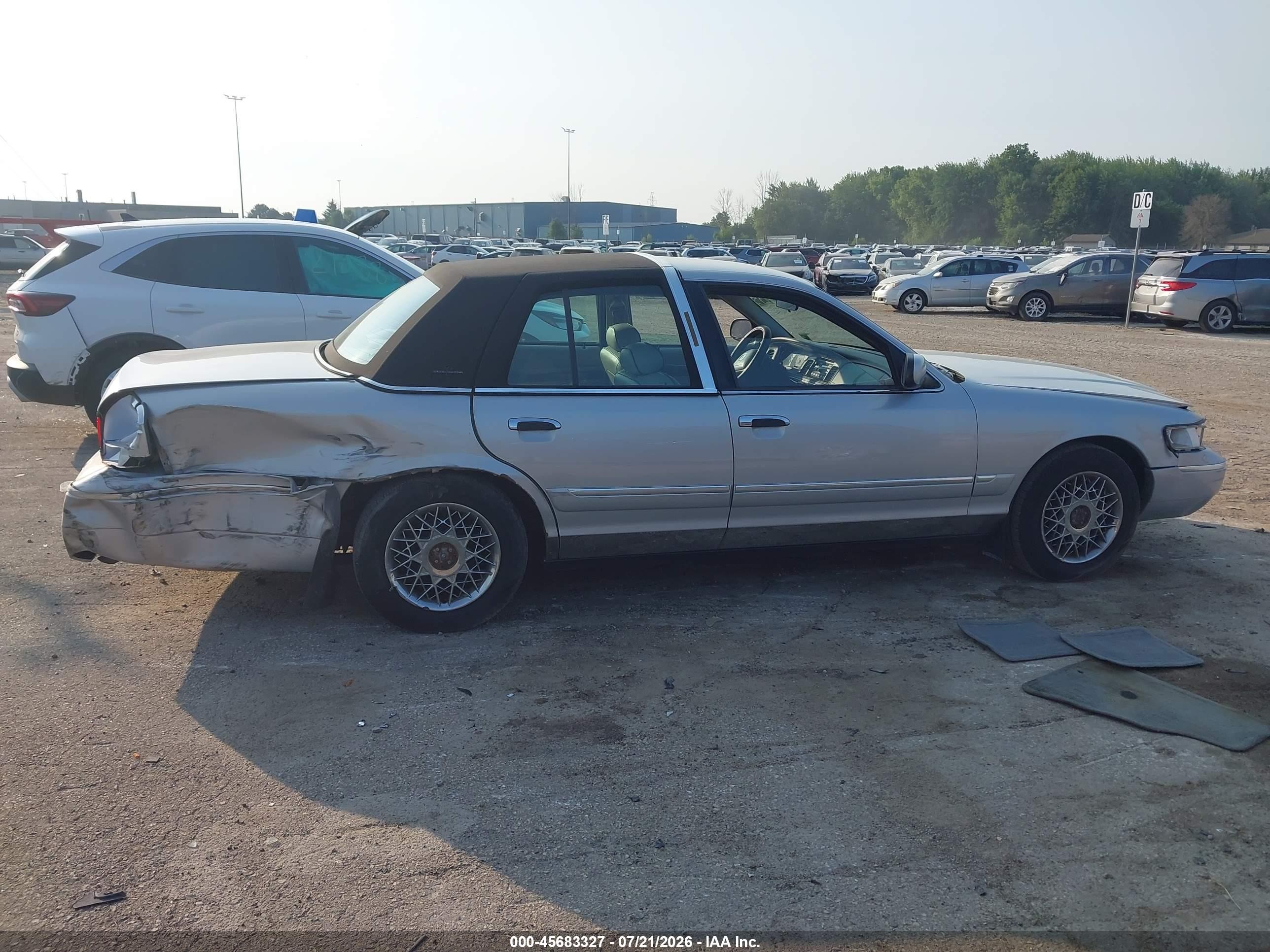 2001 Mercury Grand Marquis Gs Gray vin: 2MEFM74WX1X660067