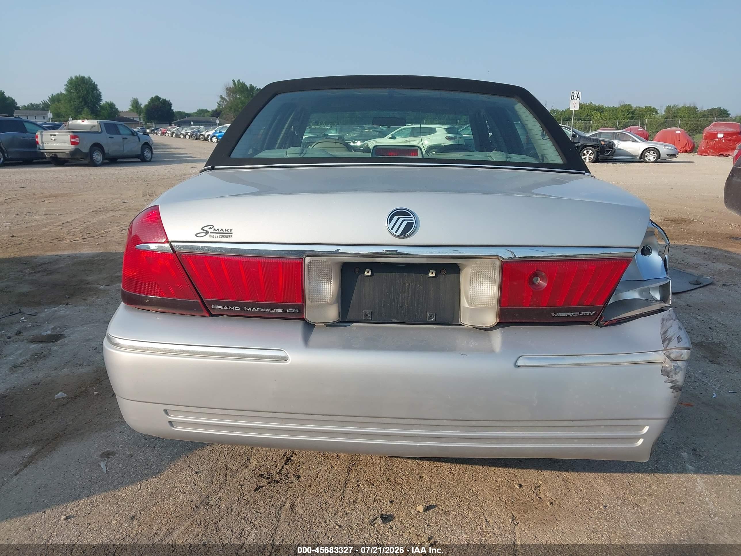 2001 Mercury Grand Marquis Gs Gray vin: 2MEFM74WX1X660067