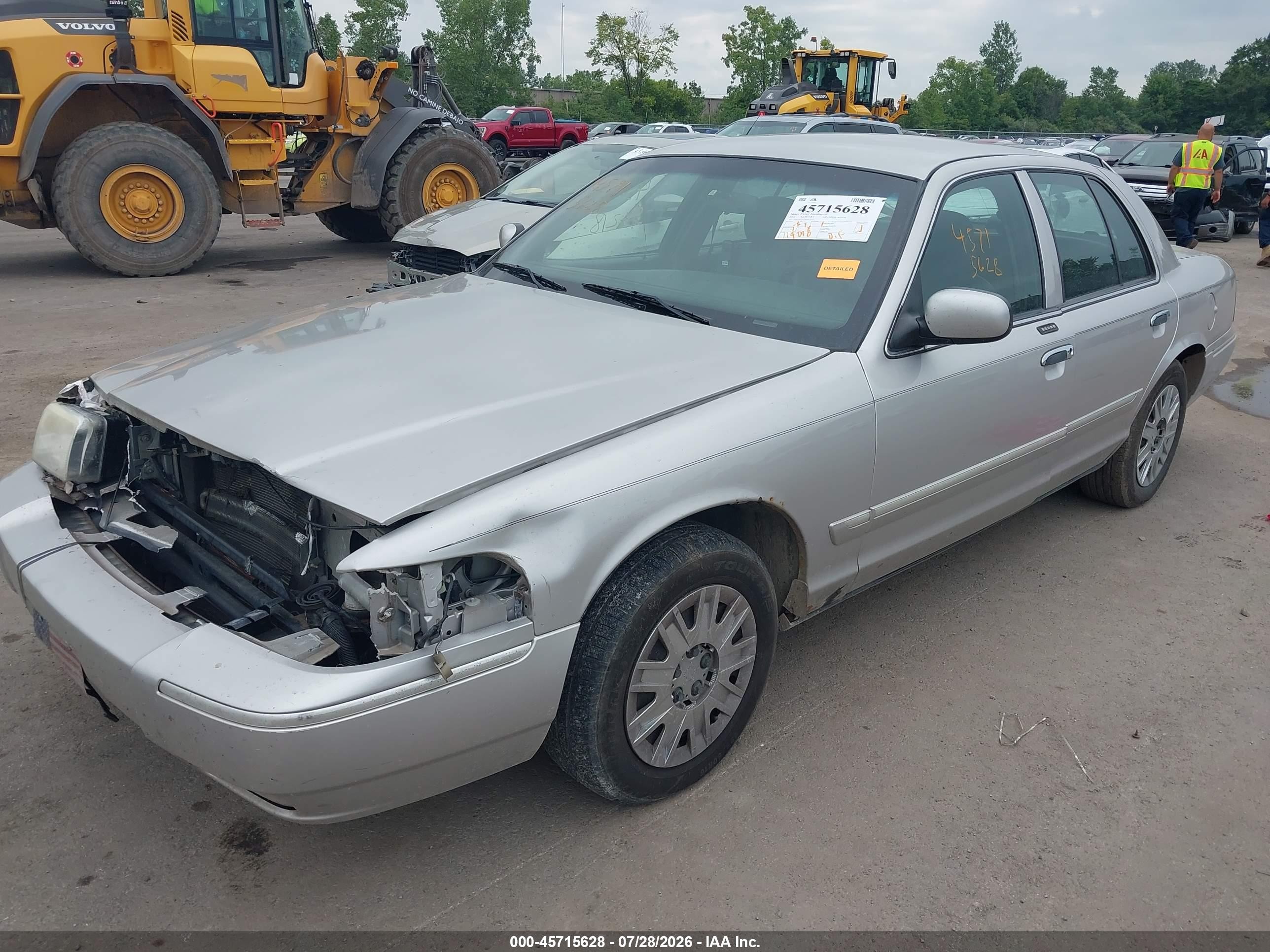 2006 Mercury Grand Marquis Gs Gray vin: 2MEFM74WX6X613029