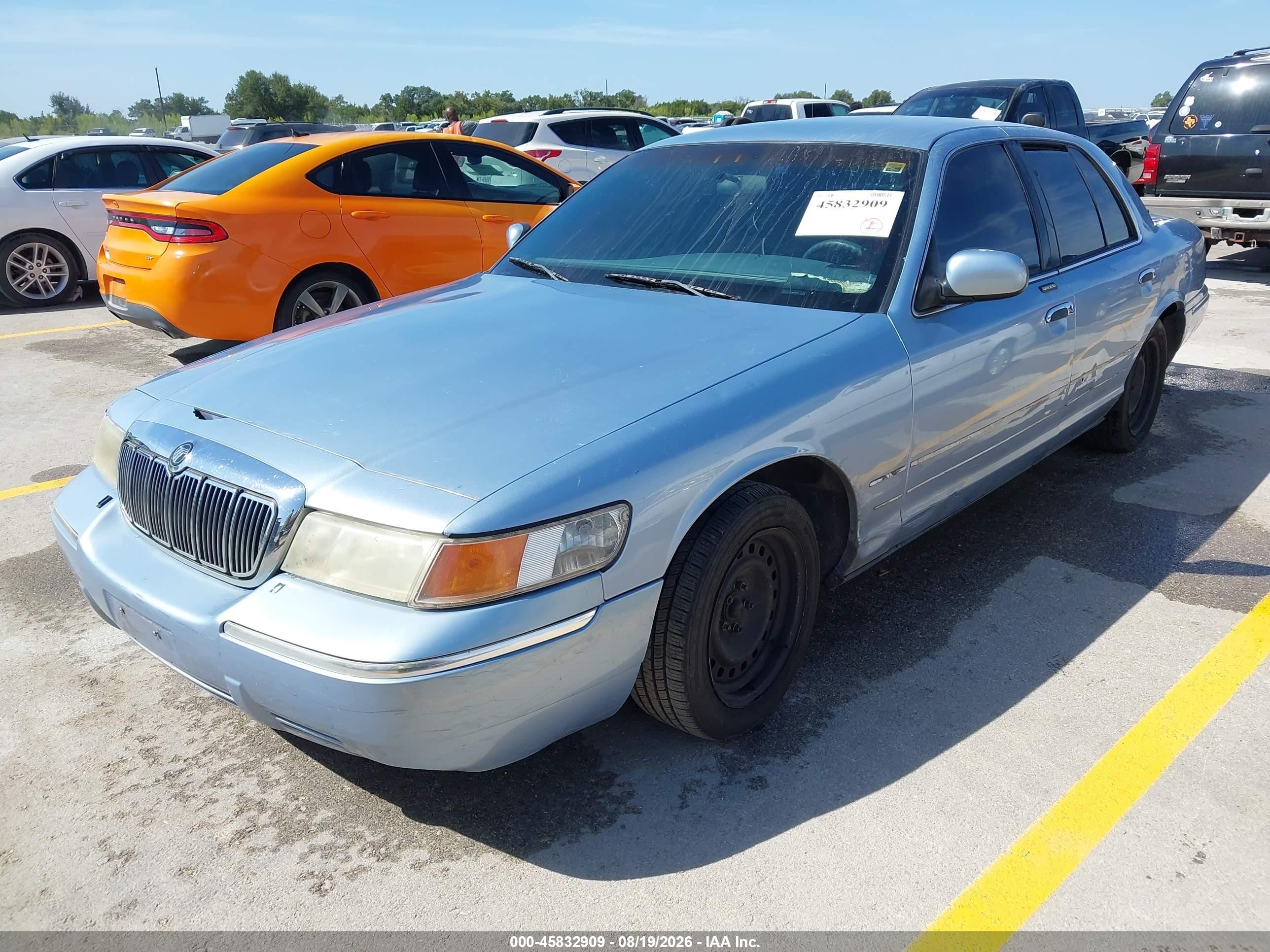 1998 Mercury Grand Marquis   Light Blue vin: 2MEFM74WXWX633376