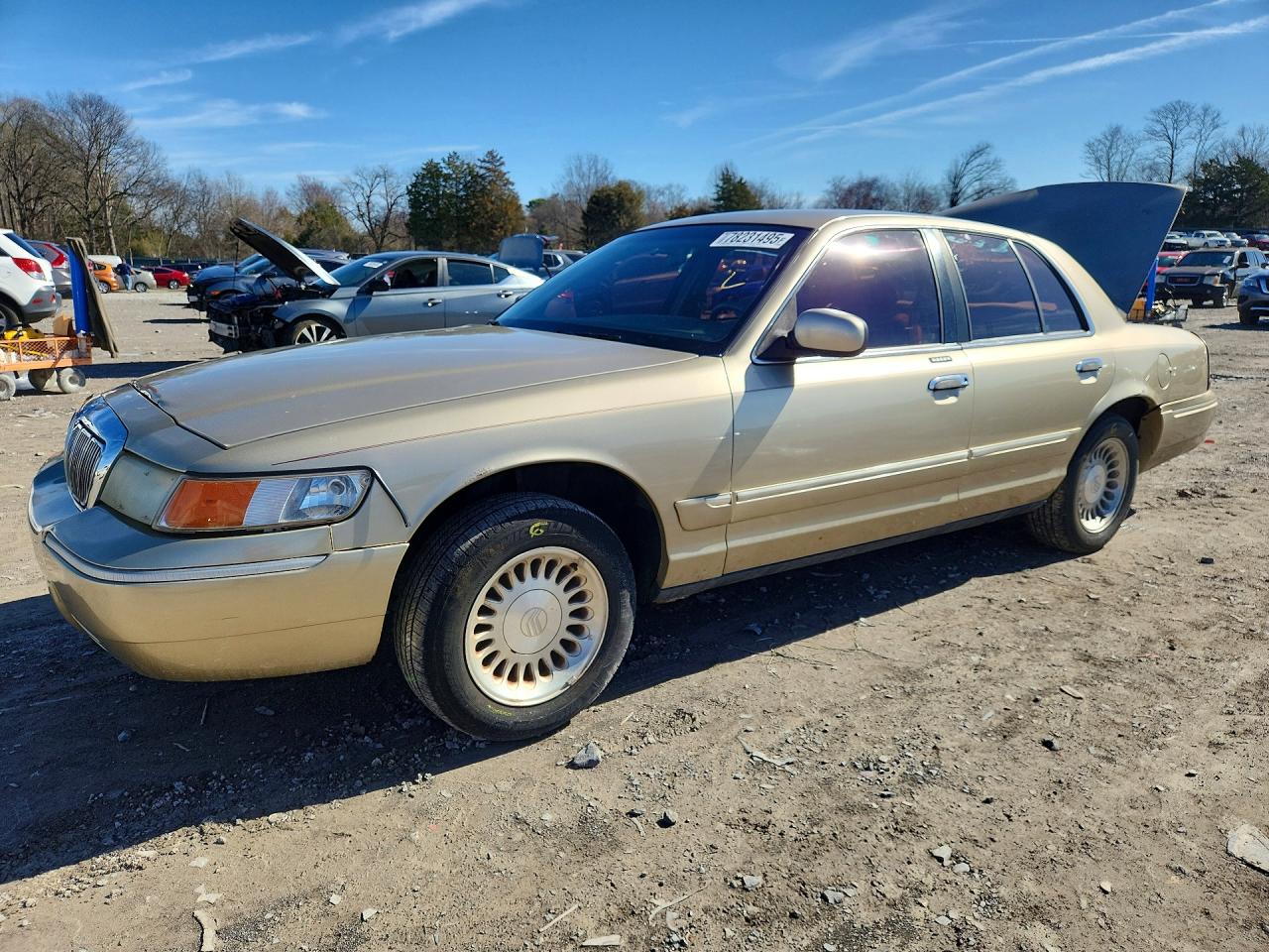 1999 Mercury Grand Marquis Gs Gold vin: 2MEFM74WXXX641284