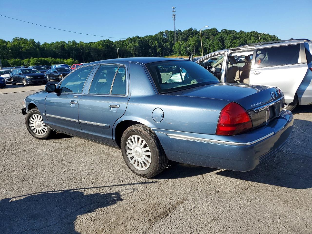 2007 Mercury Grand Marquis Ls Синий vin: 2MEFM75V07X643115
