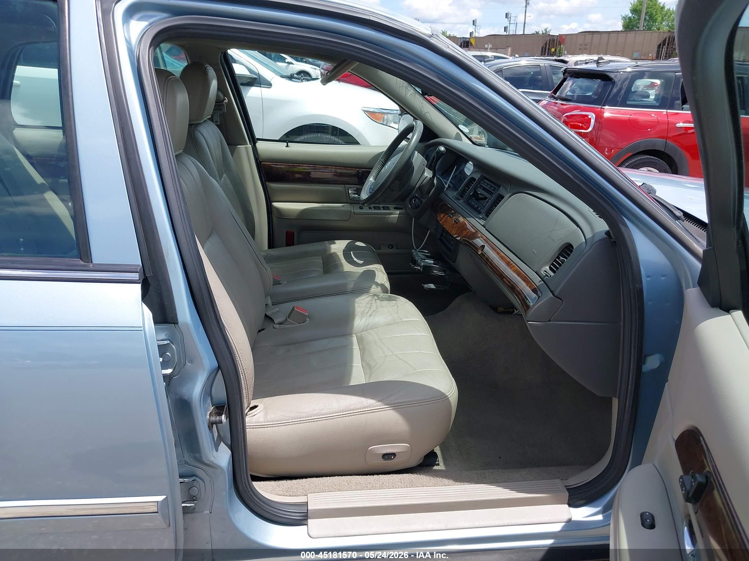 2007 Mercury Grand Marquis Ls Blue vin: 2MEFM75V17X601021