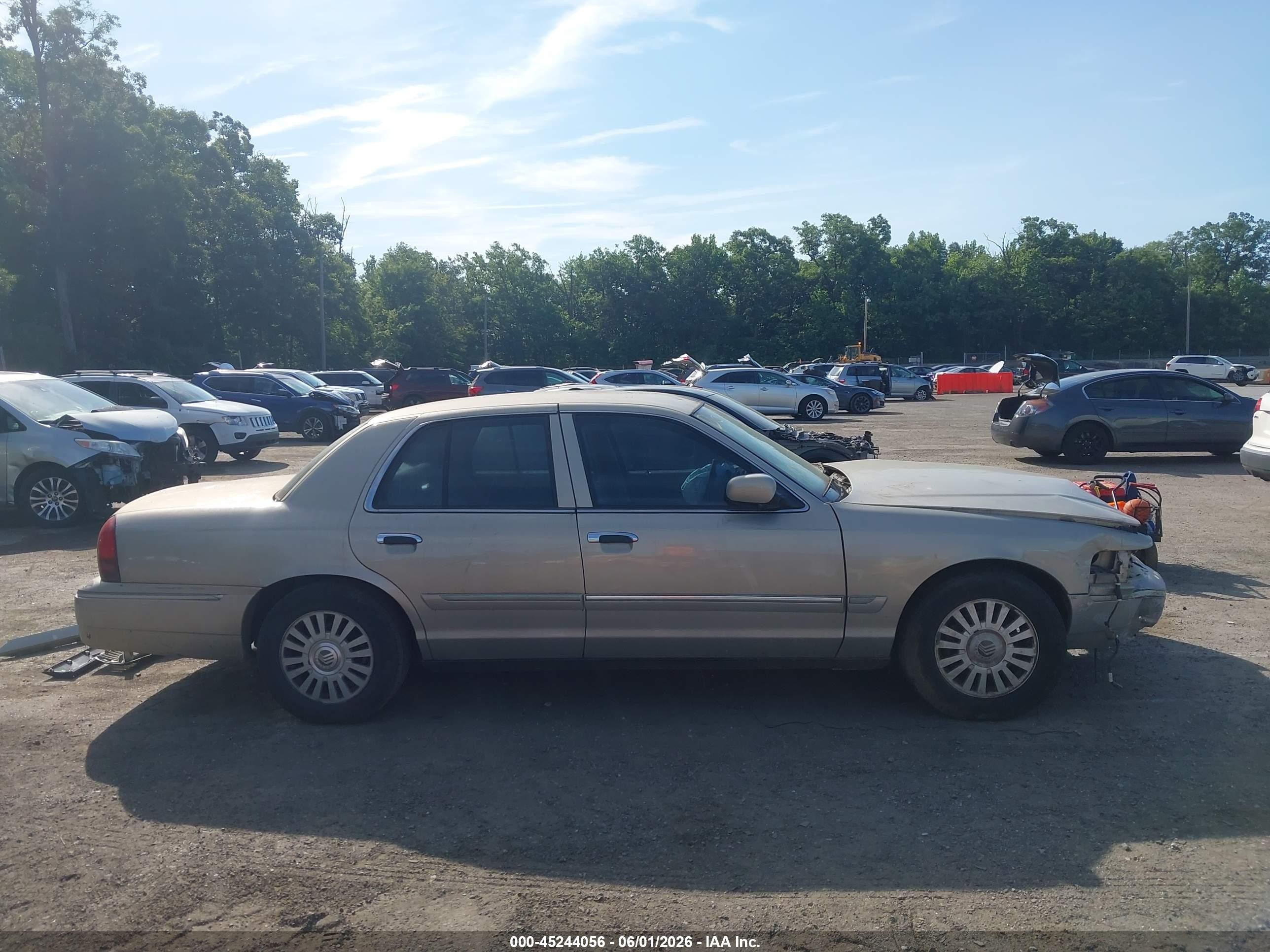 2007 Mercury Grand Marquis Ls Gray vin: 2MEFM75V17X625044