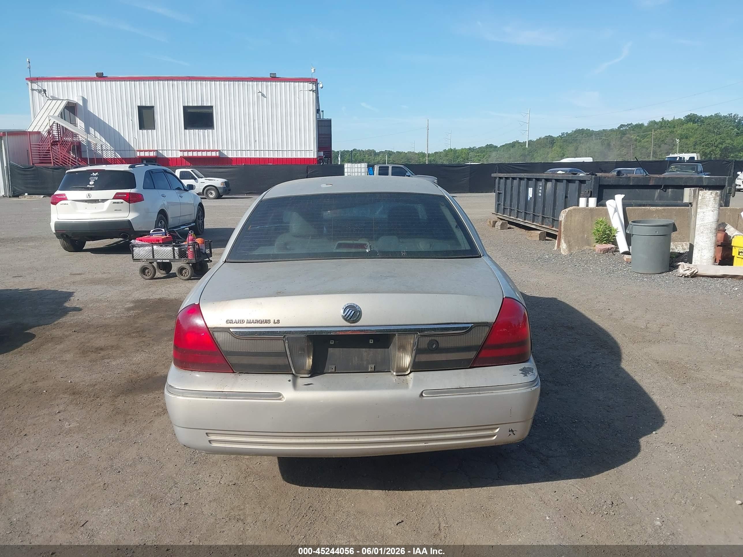 2007 Mercury Grand Marquis Ls Gray vin: 2MEFM75V17X625044