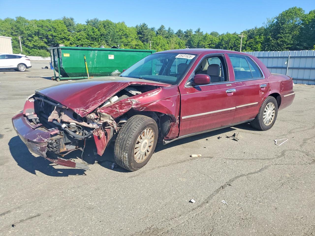 2007 Mercury Grand Marquis Ls Red vin: 2MEFM75V17X639090