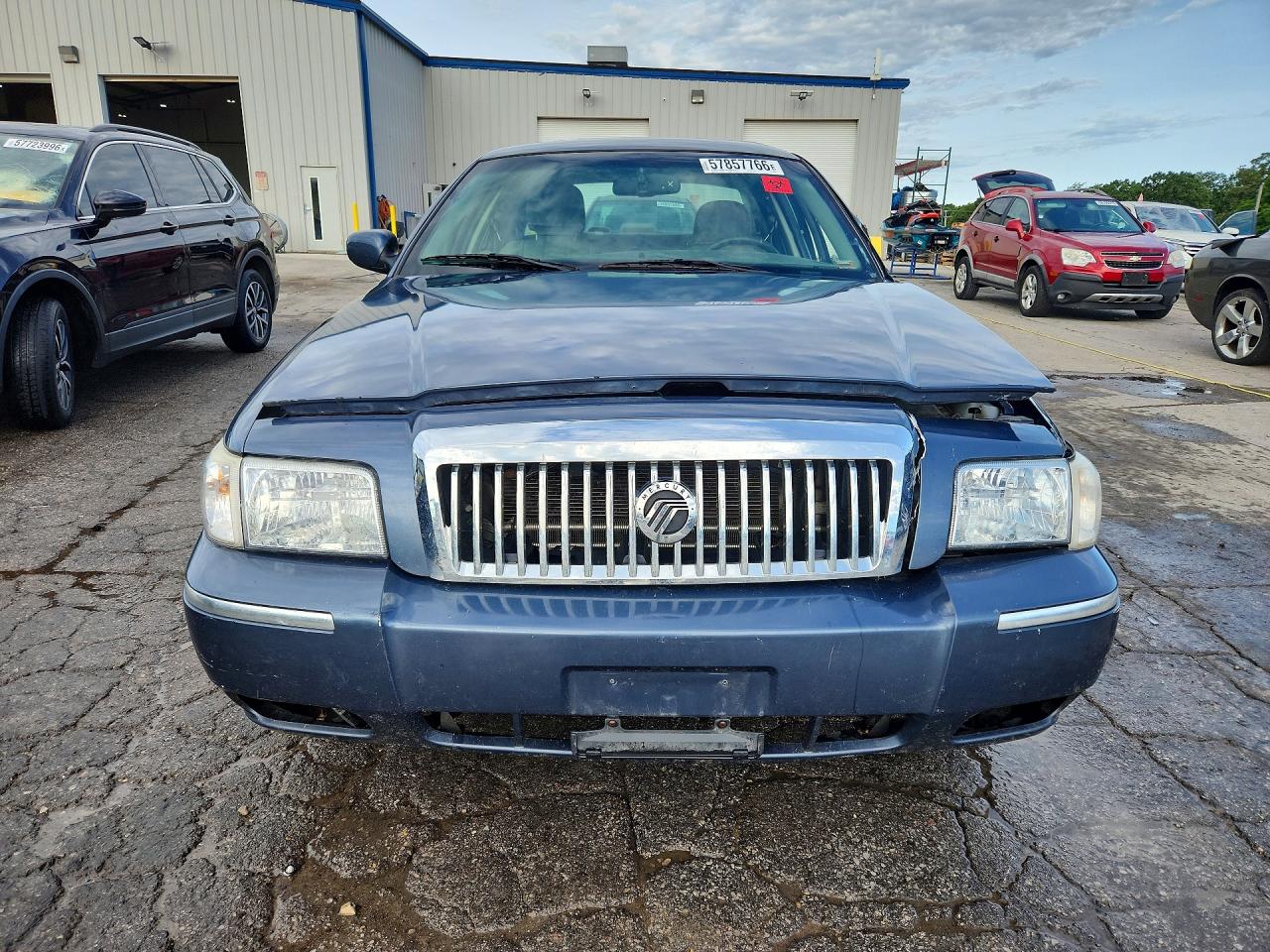 2007 Mercury Grand Marquis Ls Blue vin: 2MEFM75V17X640658