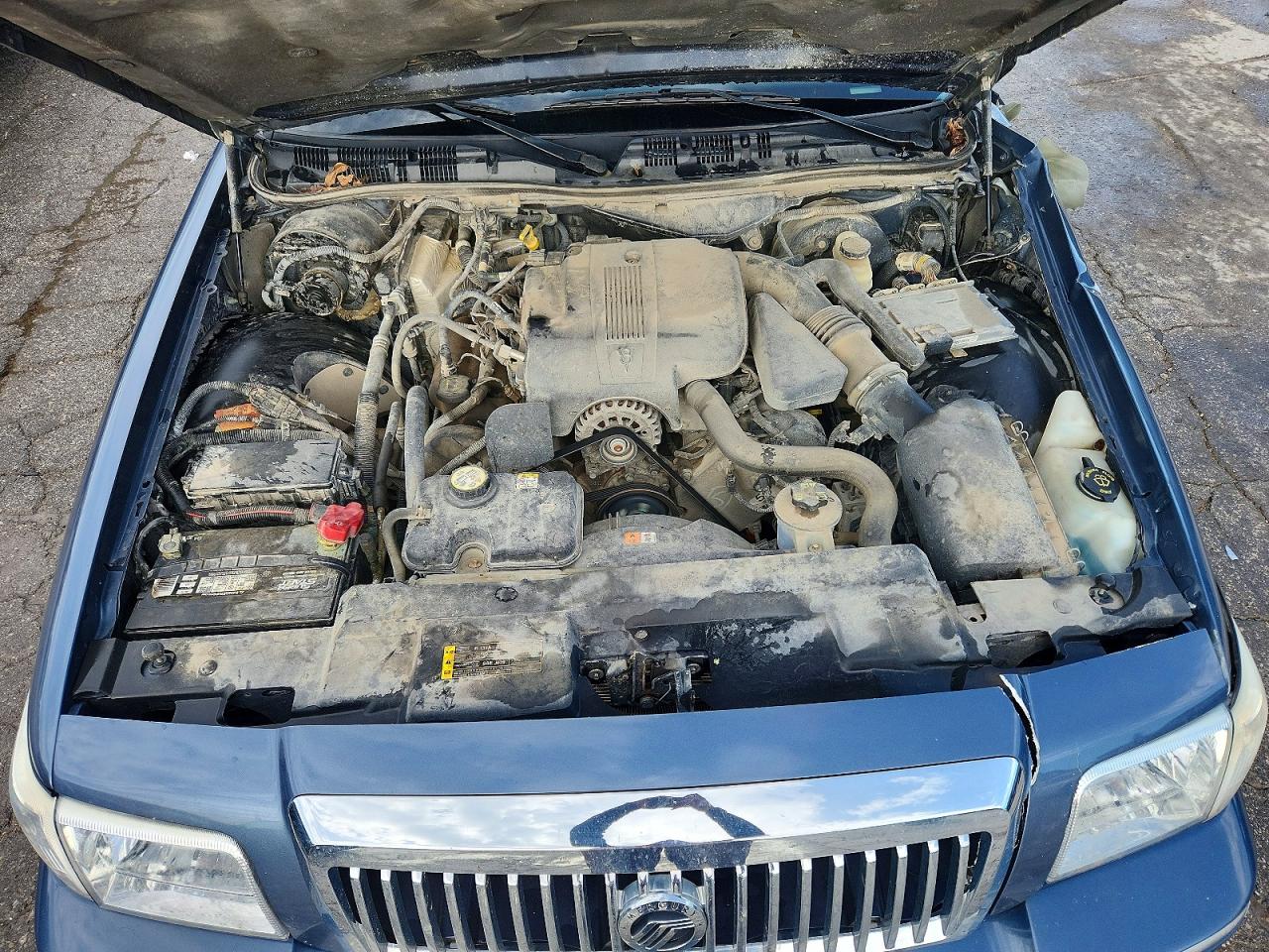 2007 Mercury Grand Marquis Ls Blue vin: 2MEFM75V17X640658