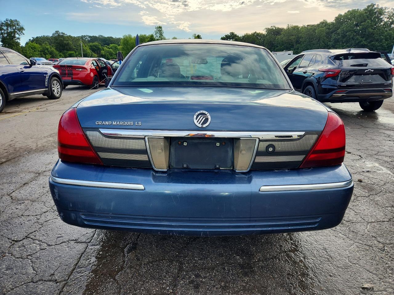 2007 Mercury Grand Marquis Ls Blue vin: 2MEFM75V17X640658
