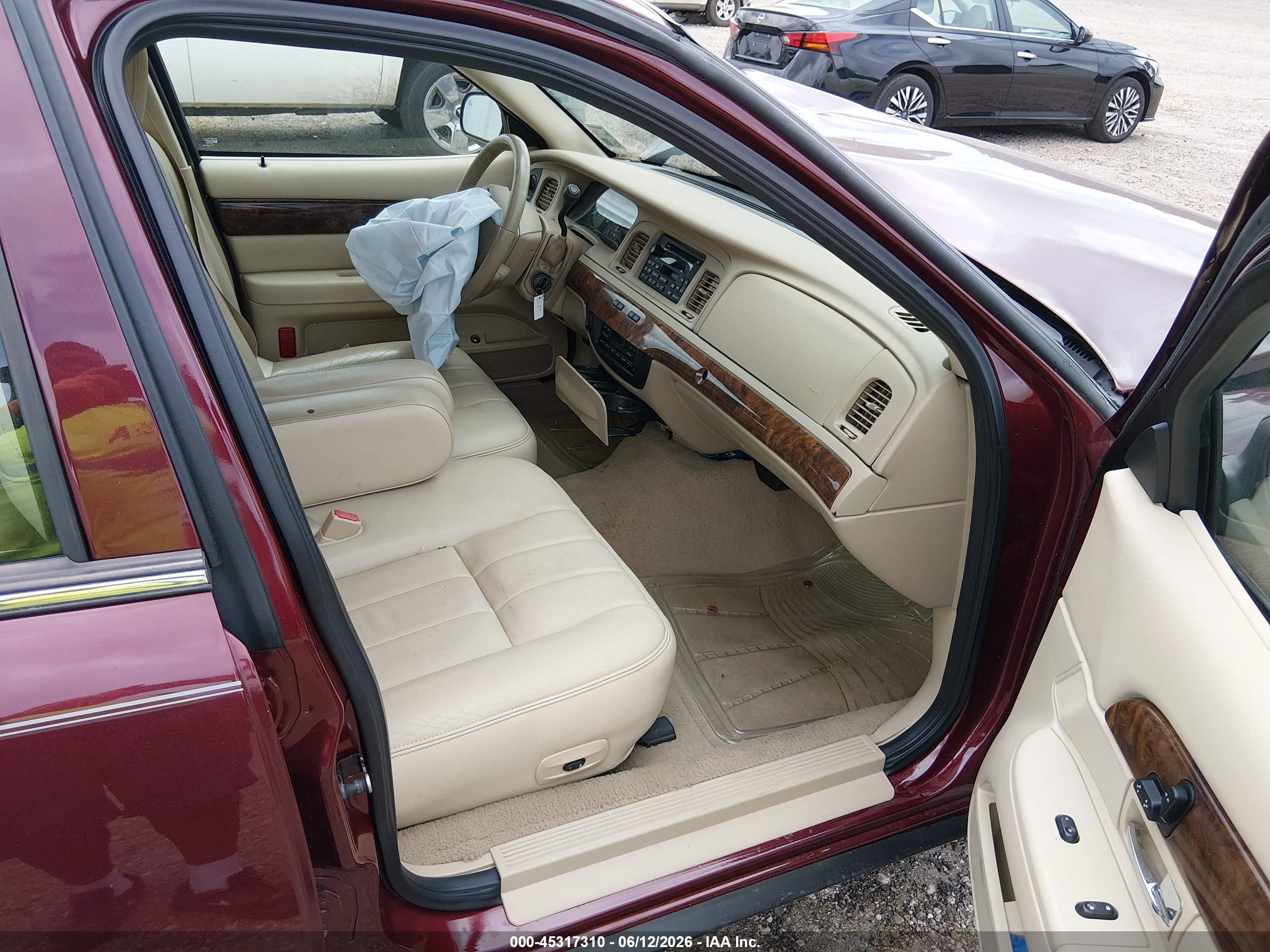2008 Mercury Grand Marquis Ls Maroon vin: 2MEFM75V18X601859