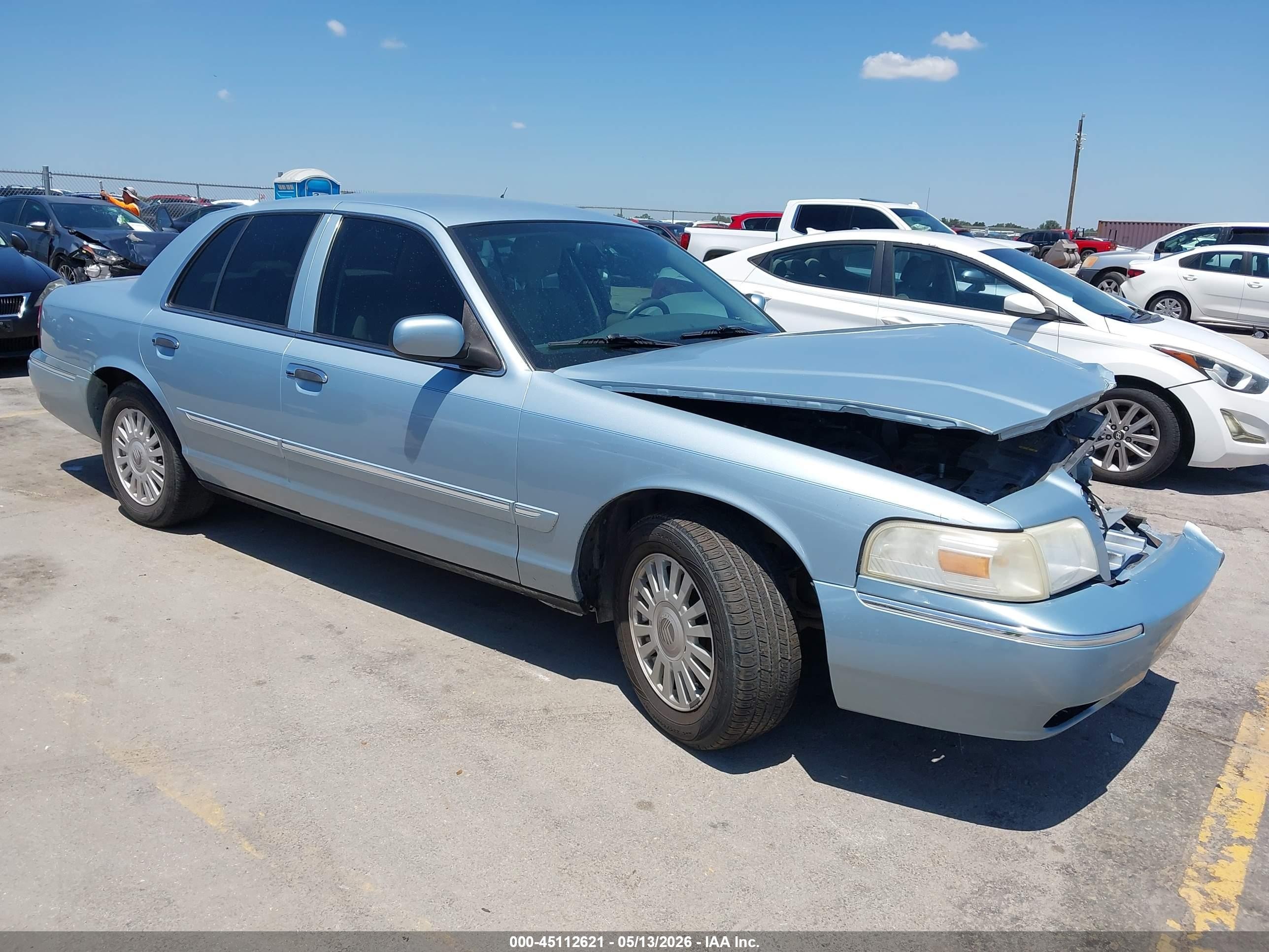 2008 Mercury Grand Marquis Ls Light Blue vin: 2MEFM75V28X600204