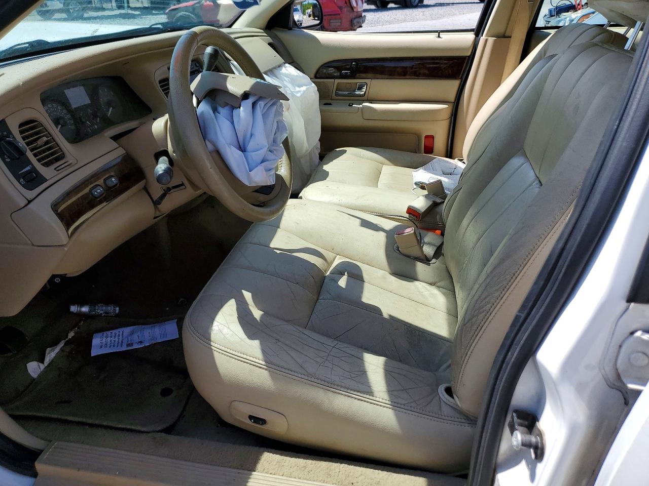 2007 Mercury Grand Marquis Ls White vin: 2MEFM75V37X620749