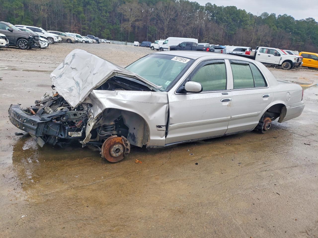 2008 Mercury Grand Marquis Ls Silver vin: 2MEFM75V38X658967