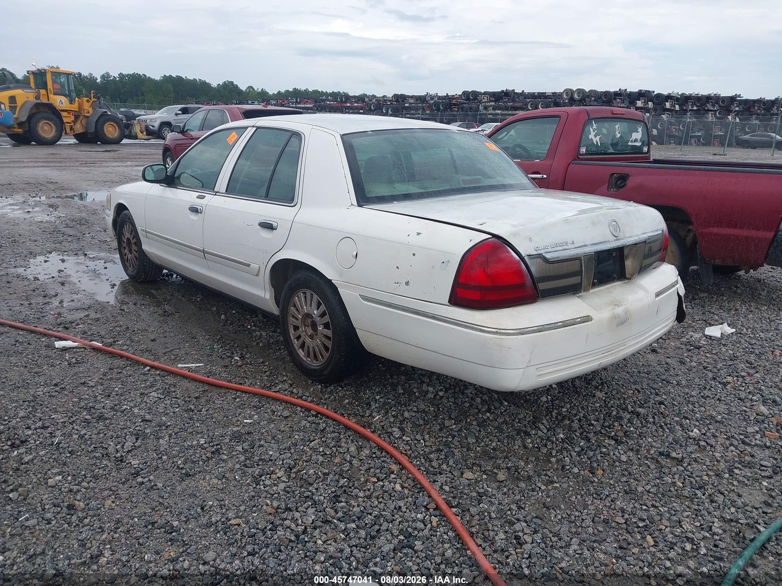 2006 Mercury Grand Marquis Ls White vin: 2MEFM75V46X629426
