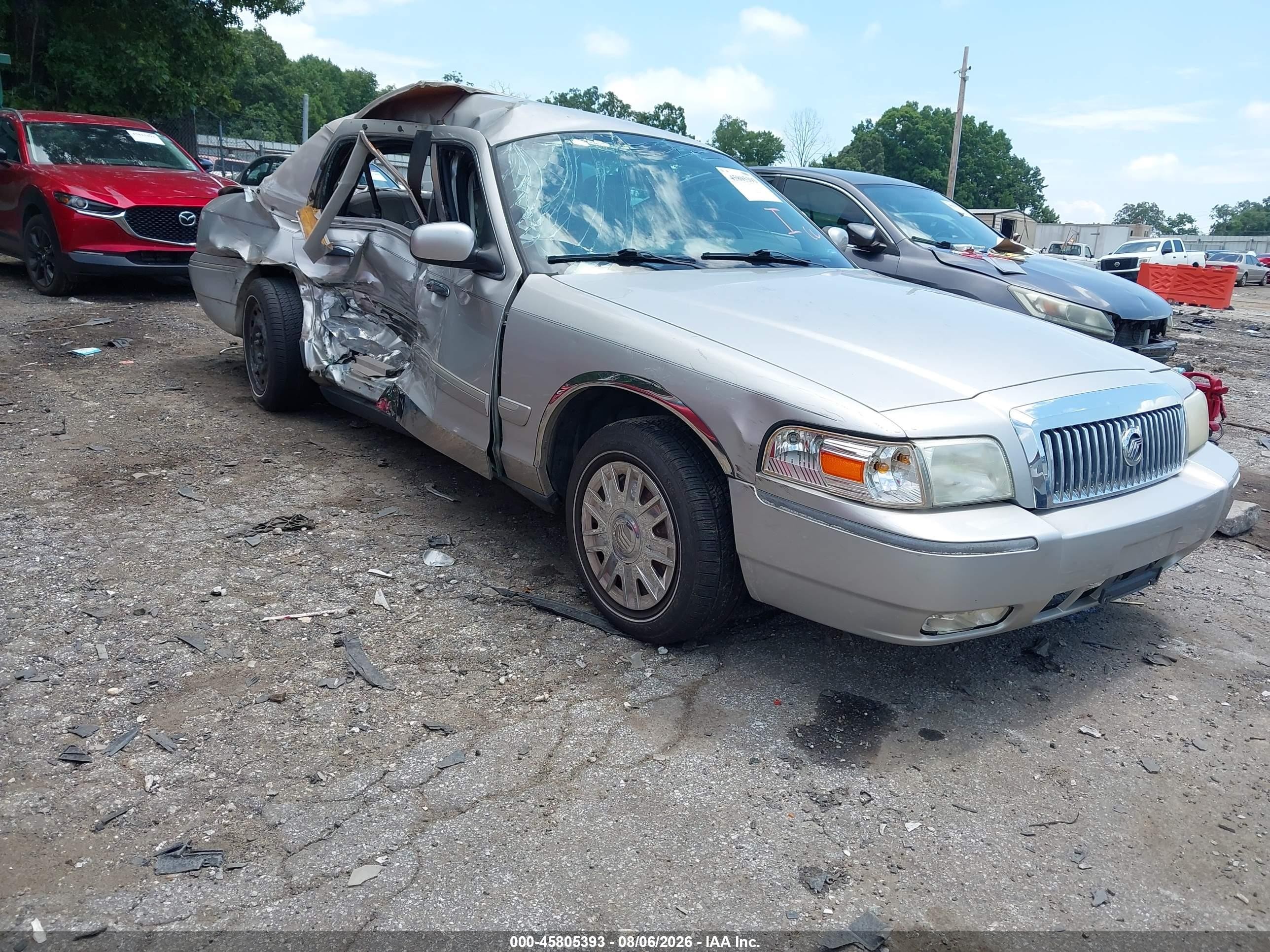 2008 Mercury Grand Marquis Ls Серебряный vin: 2MEFM75V58X622004