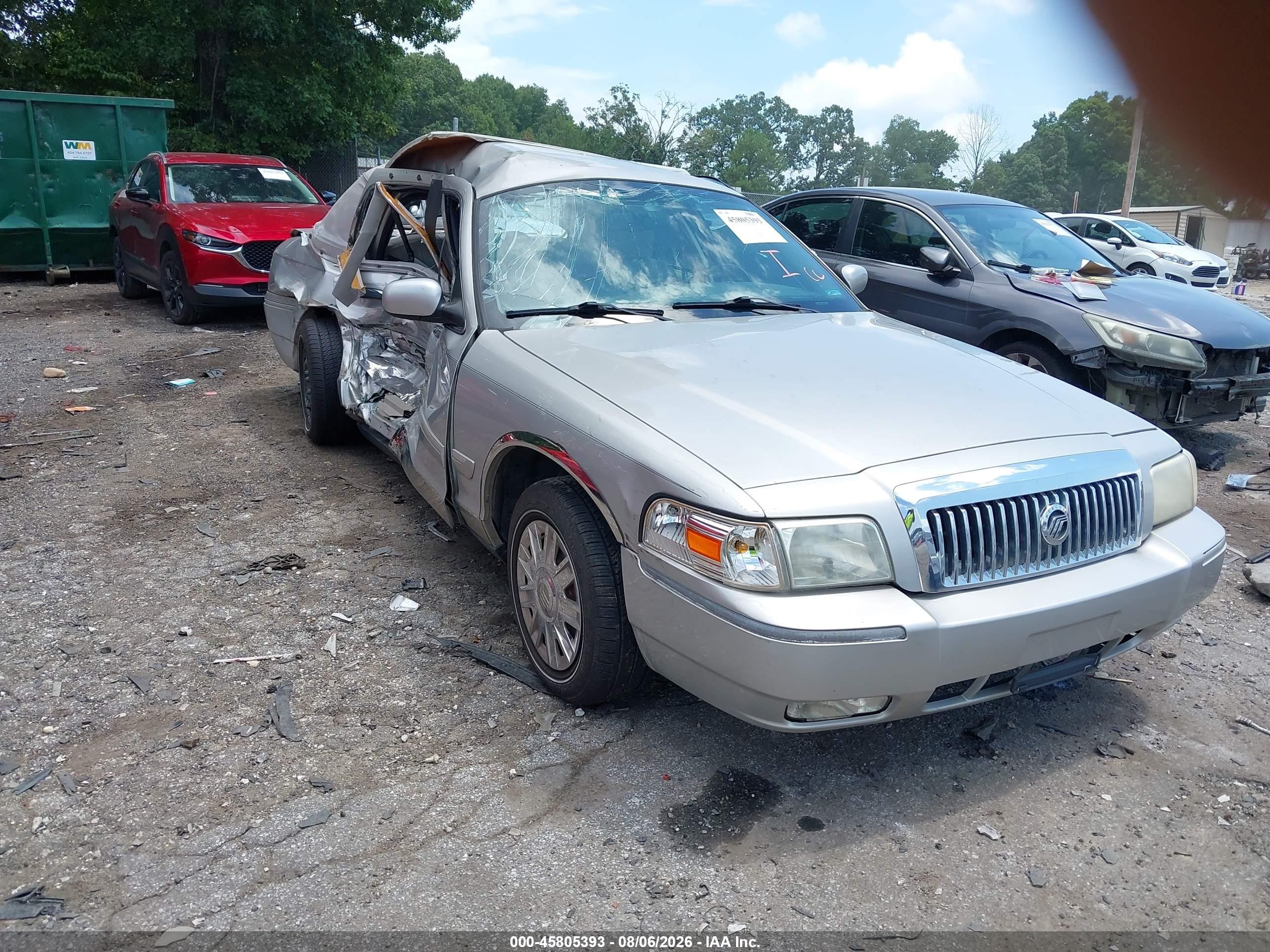 2008 Mercury Grand Marquis Ls Silver vin: 2MEFM75V58X622004