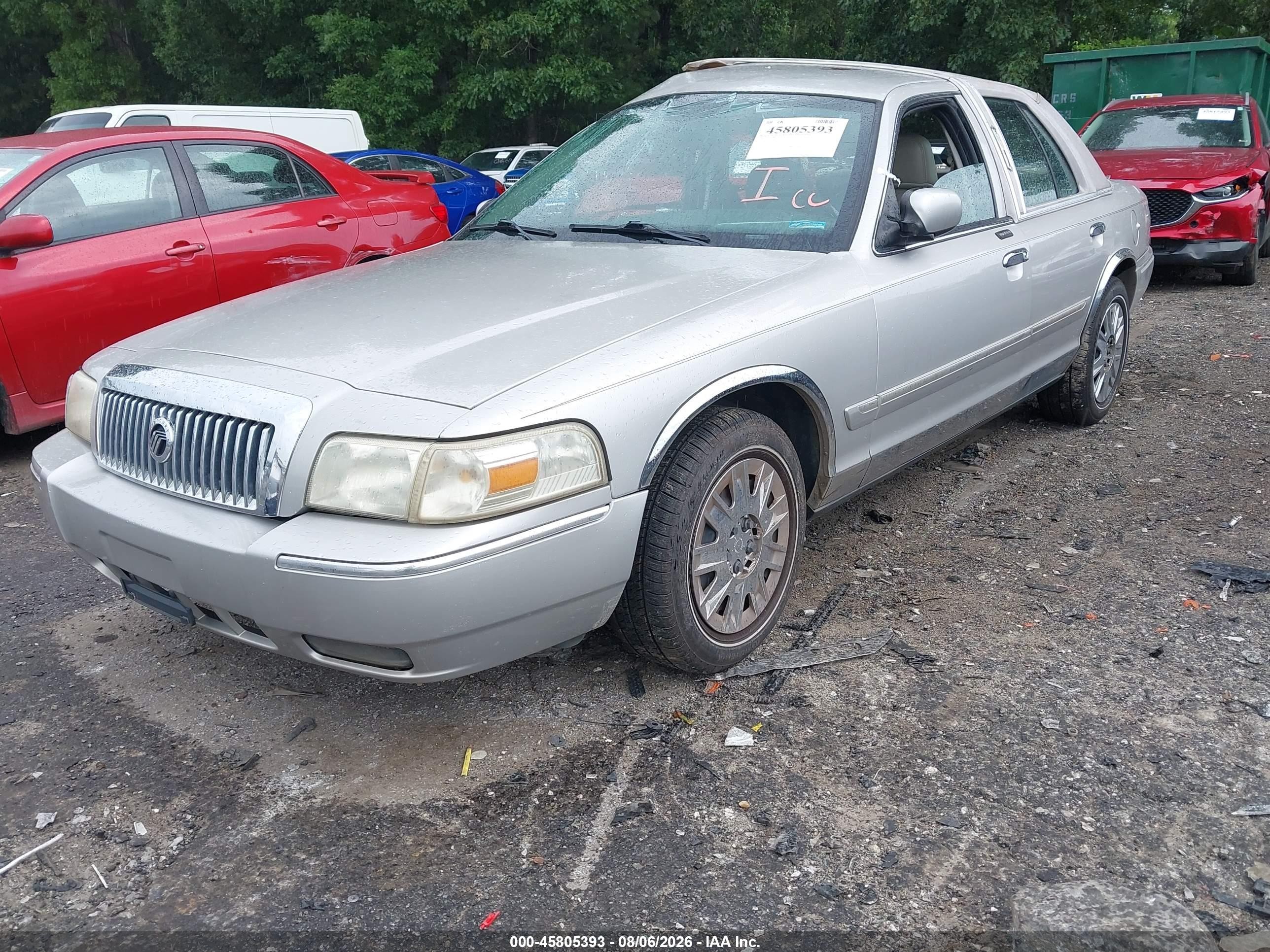 2008 Mercury Grand Marquis Ls Silver vin: 2MEFM75V58X622004