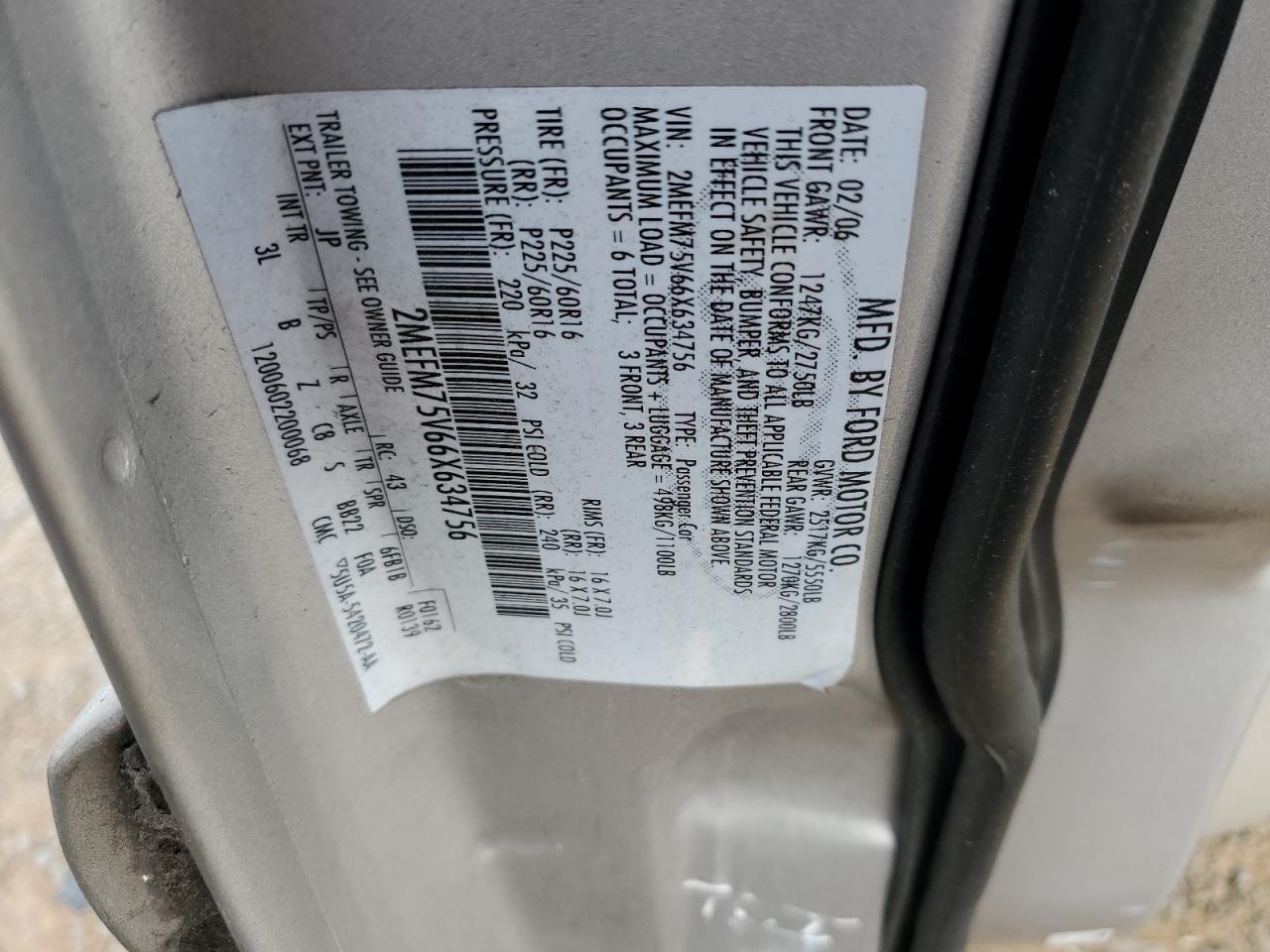 2006 Mercury Grand Marquis Ls Silver vin: 2MEFM75V66X634756