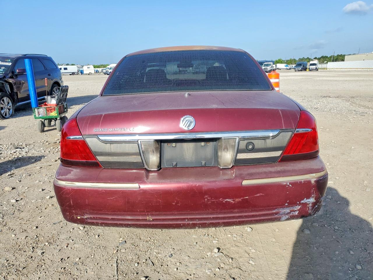 2008 Mercury Grand Marquis Ls Maroon vin: 2MEFM75V68X649373