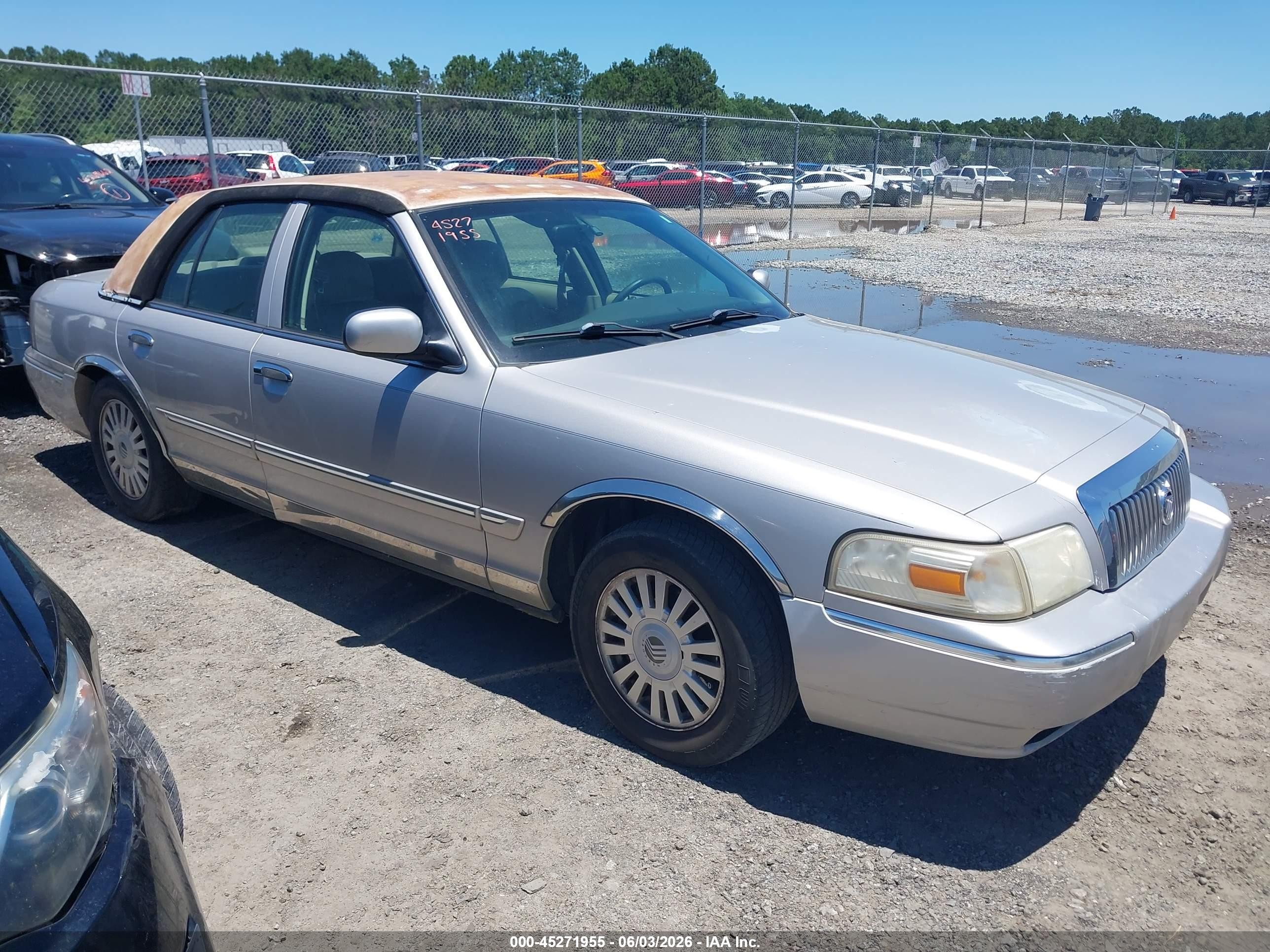 2007 Mercury Grand Marquis Ls Silver vin: 2MEFM75V77X619930