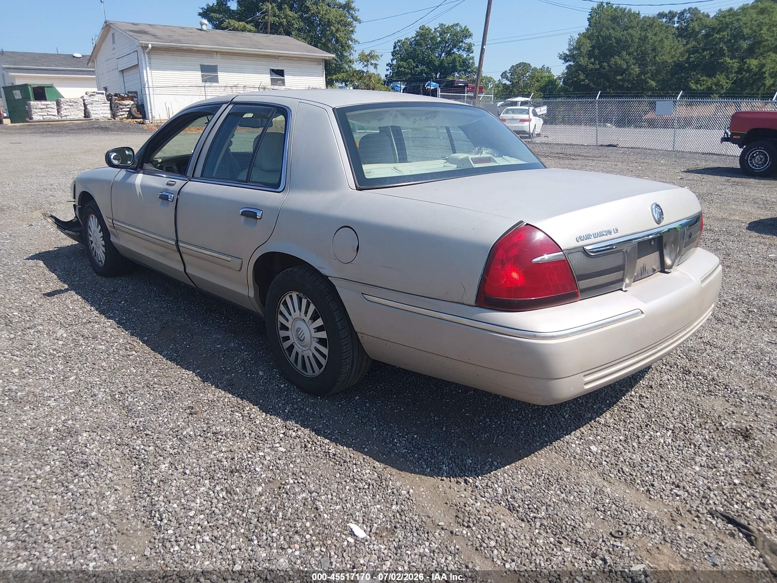 2007 Mercury Grand Marquis Ls Gold vin: 2MEFM75V87X640270