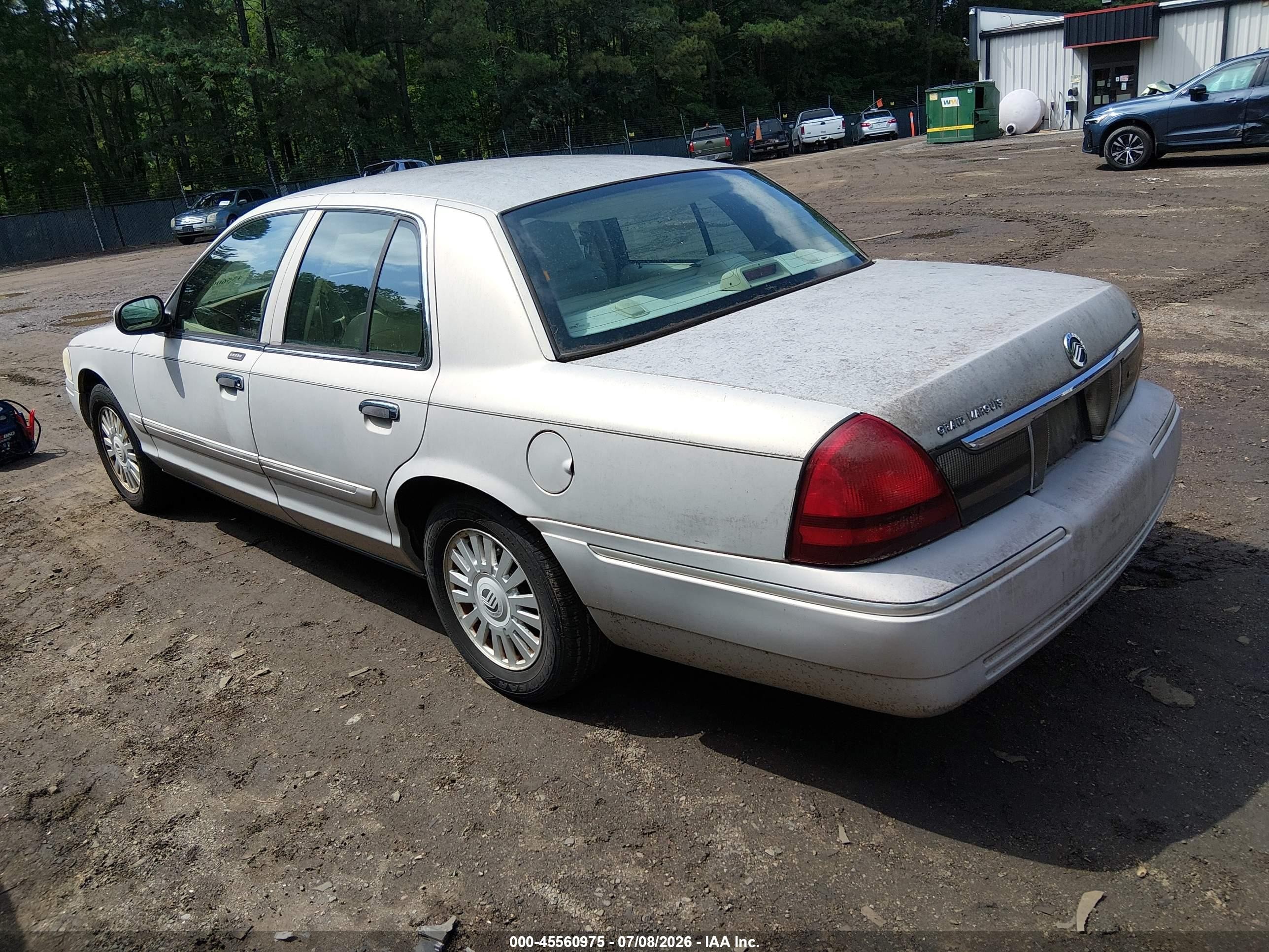 2007 Mercury Grand Marquis Ls Желто-коричневый vin: 2MEFM75V97X628368