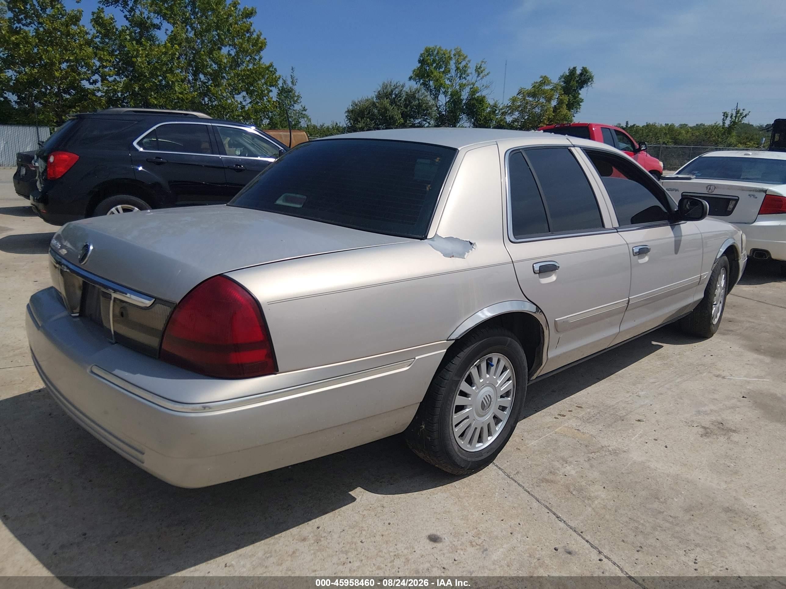 2008 Mercury Grand Marquis Ls Серый vin: 2MEFM75V98X628288