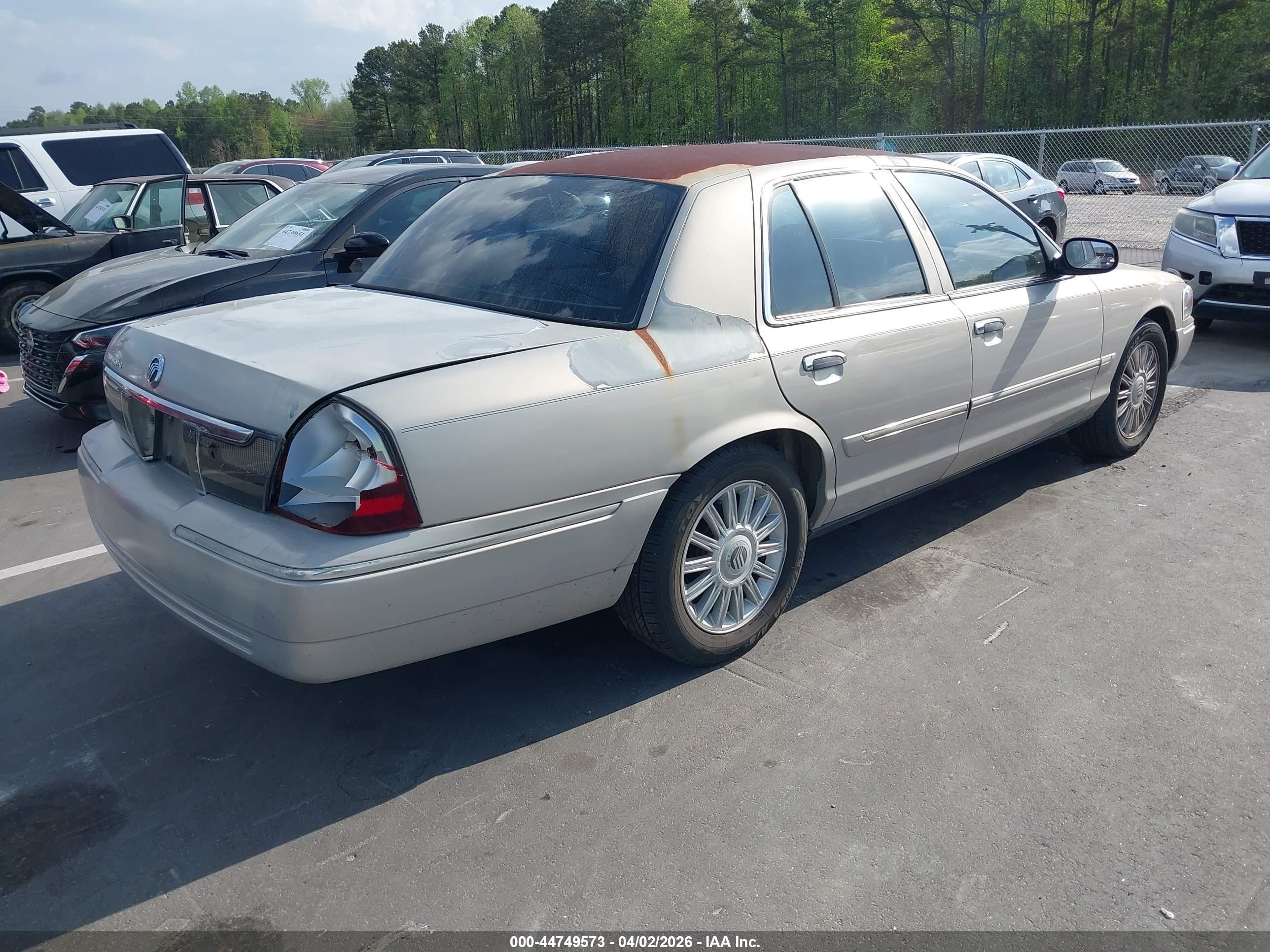 2008 Mercury Grand Marquis Ls Beige vin: 2MEFM75V98X650288