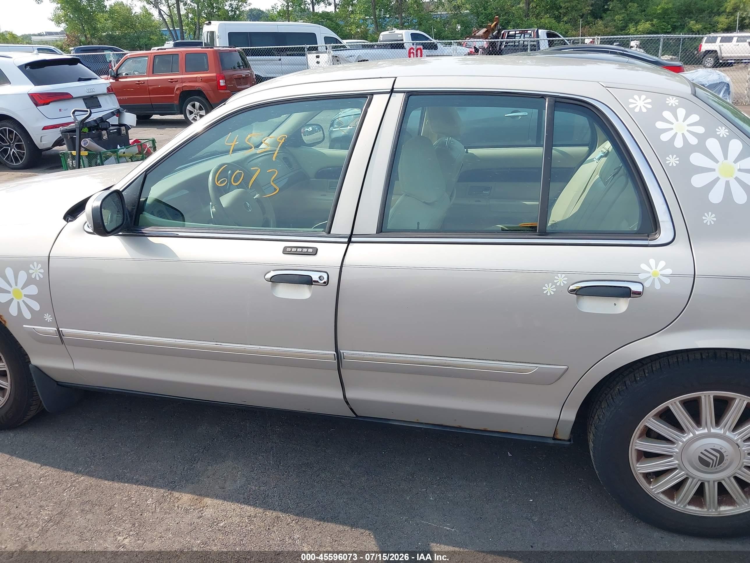 2008 Mercury Grand Marquis Ls Gray vin: 2MEFM75VX8X662563
