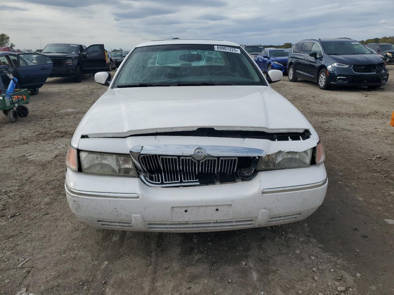 2001 Mercury Grand Marquis Ls White vin: 2MEFM75W01X705256