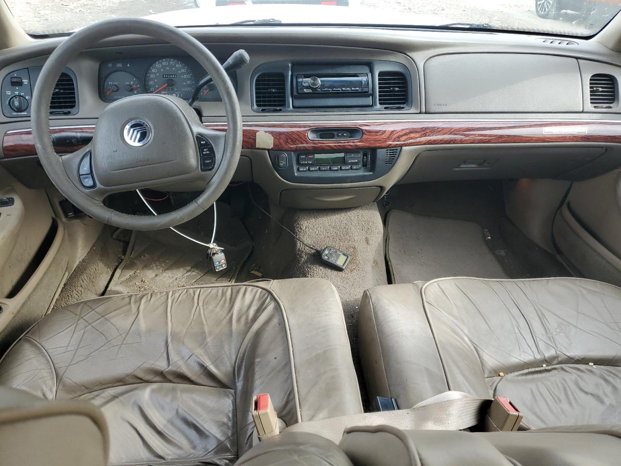 2001 Mercury Grand Marquis Ls White vin: 2MEFM75W01X705256