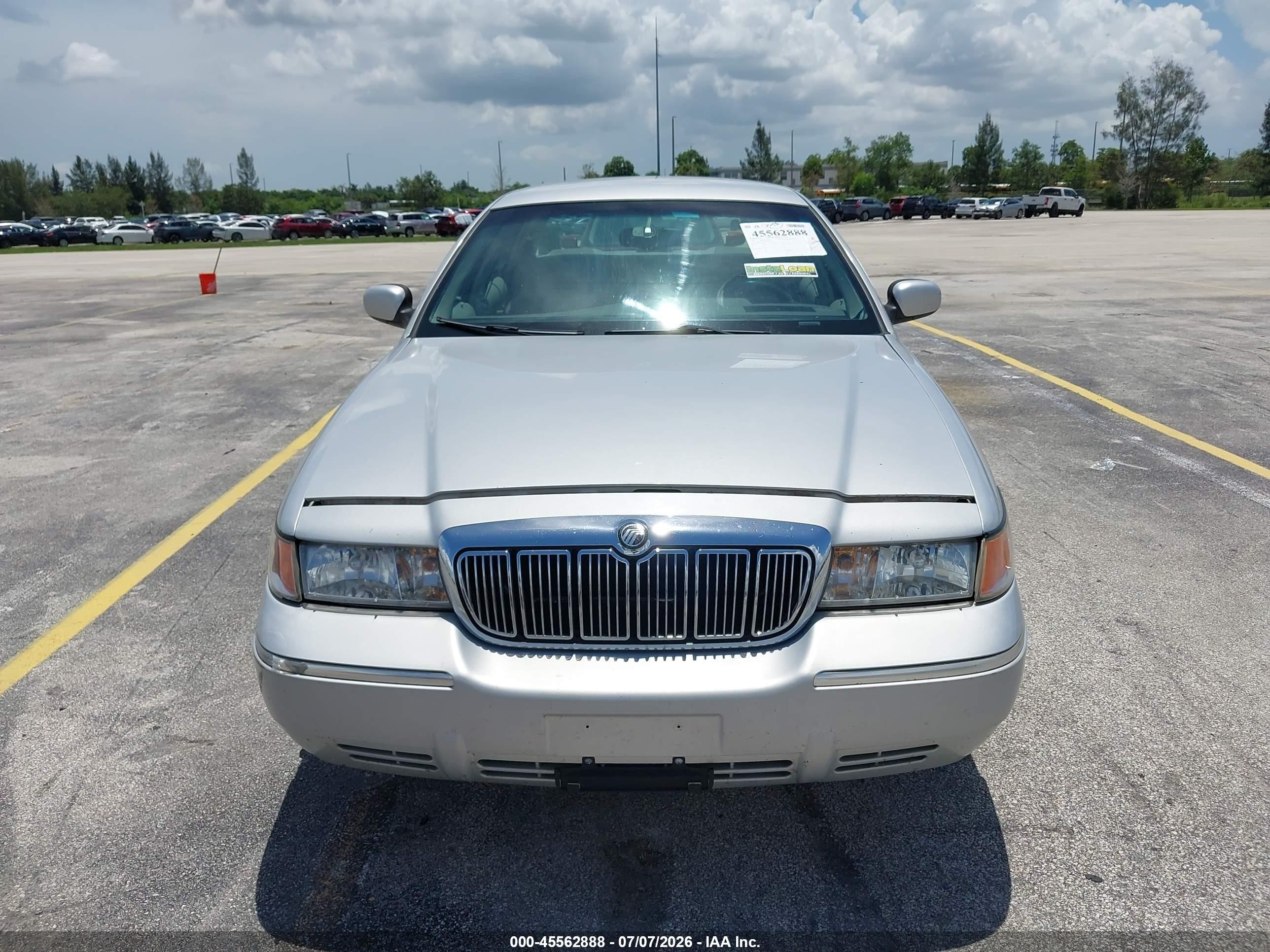 1998 Mercury Grand Marquis   Silver vin: 2MEFM75W0WX663307