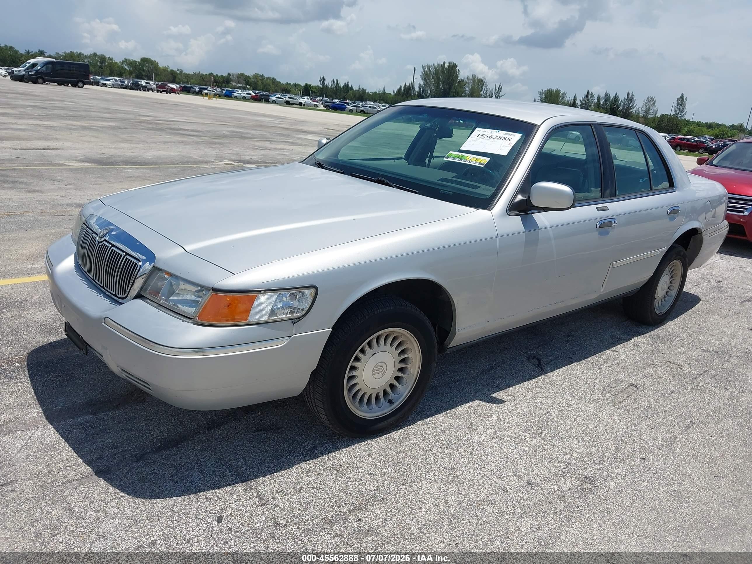 1998 Mercury Grand Marquis   Silver vin: 2MEFM75W0WX663307