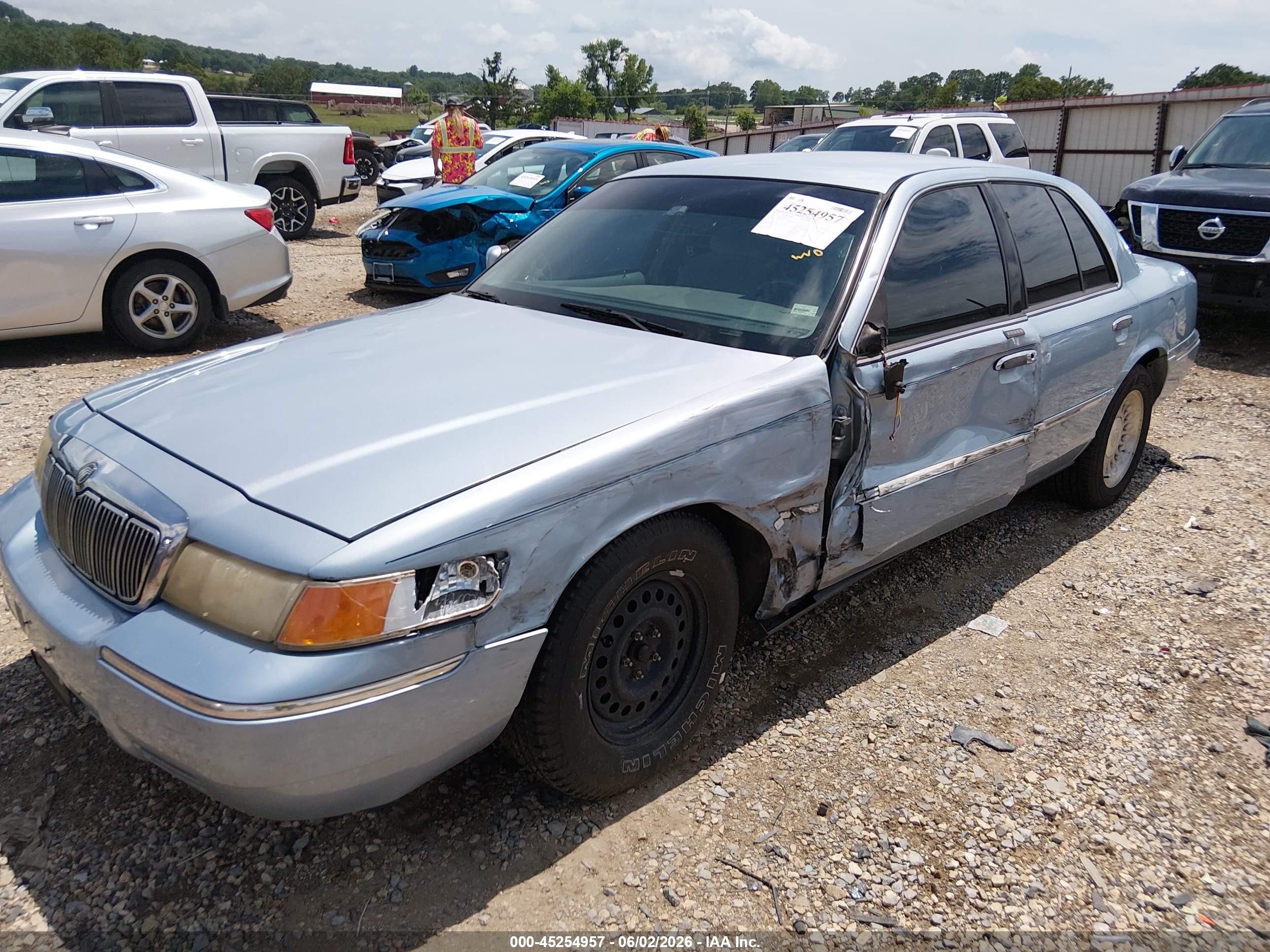 1999 Mercury Grand Marquis Ls Light Blue vin: 2MEFM75W0XX643320